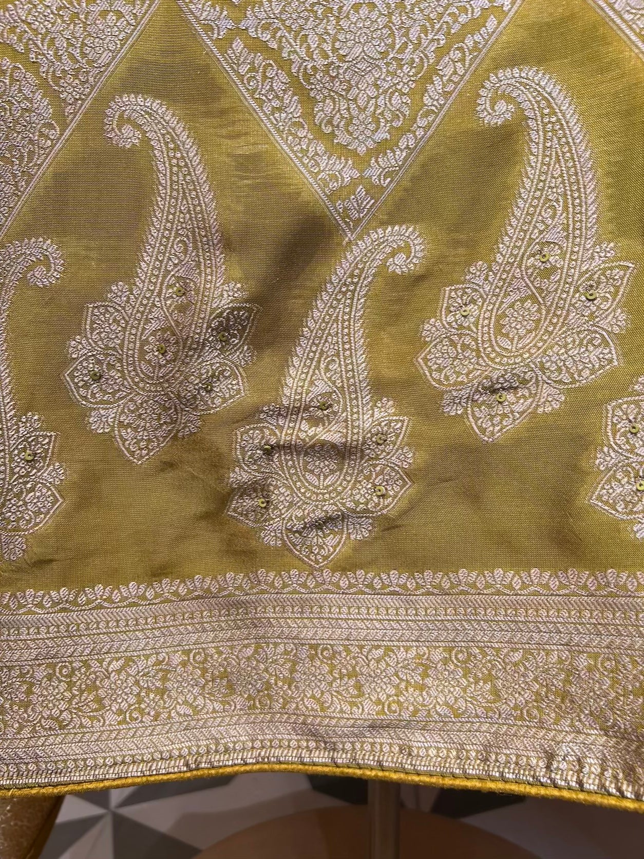 Roopkaar Banarasi Suit (Mustard)