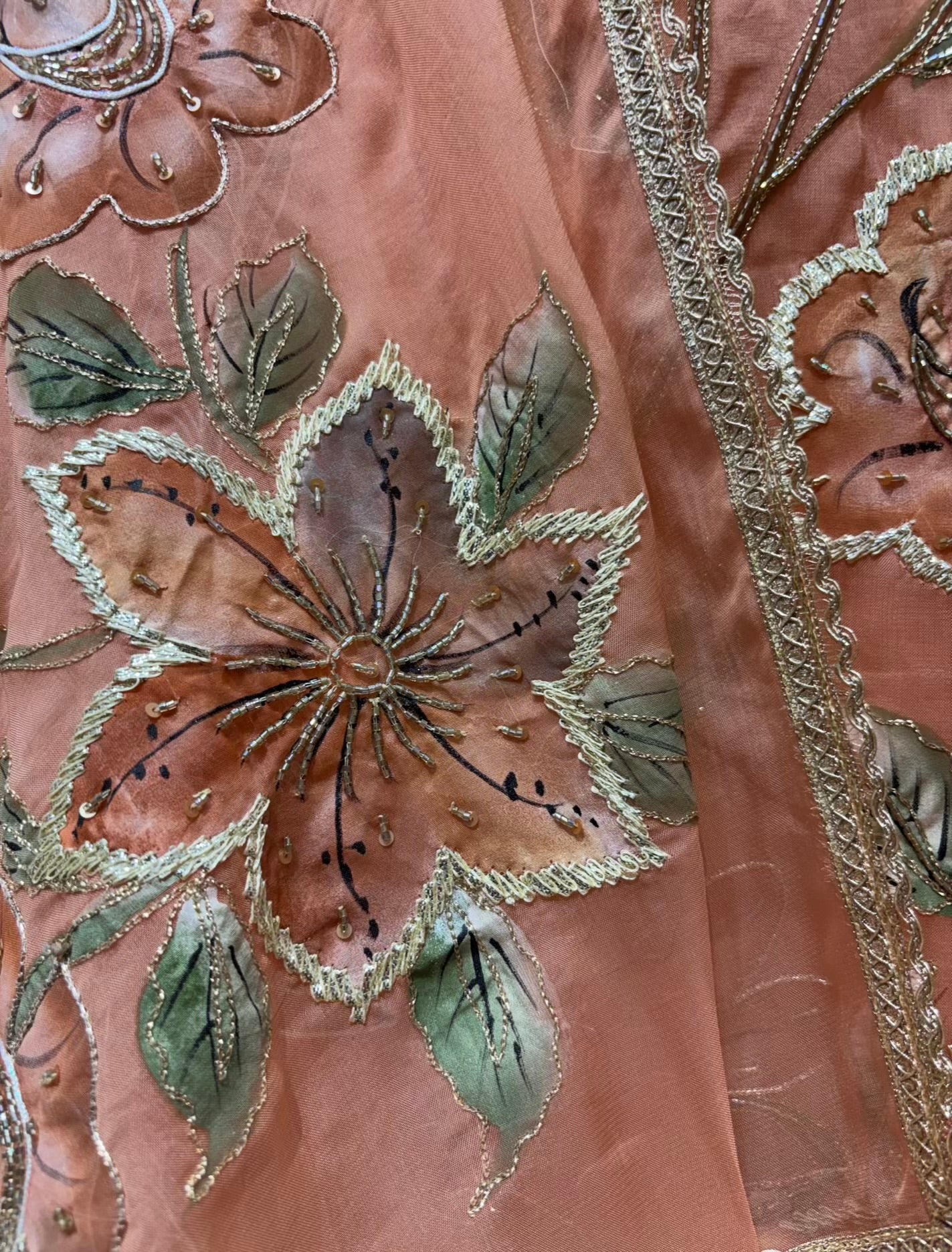 Vrinda Handpaint Organza Suit