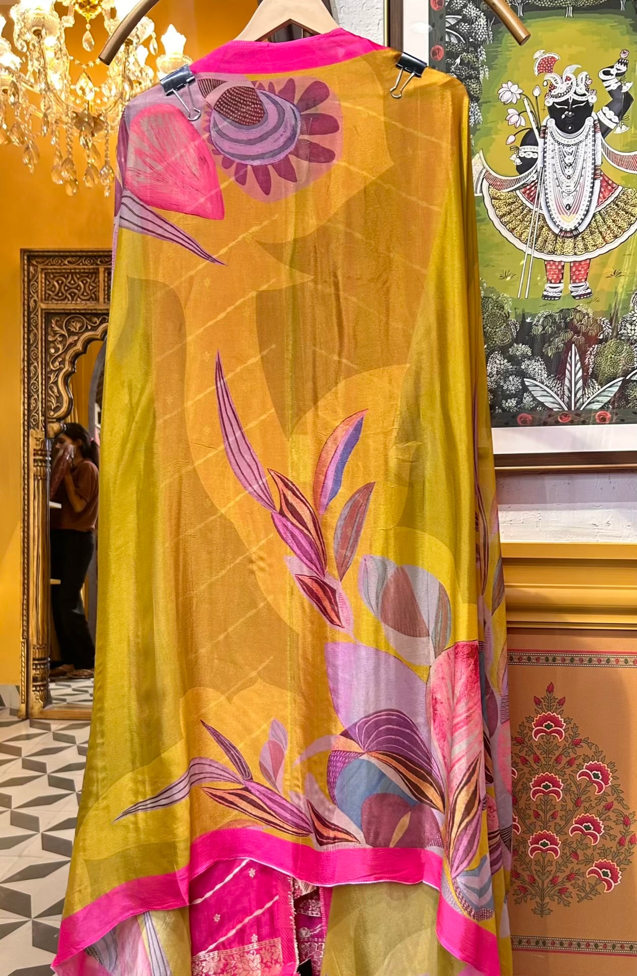 Ruzina Silk Suit (Magenta)
