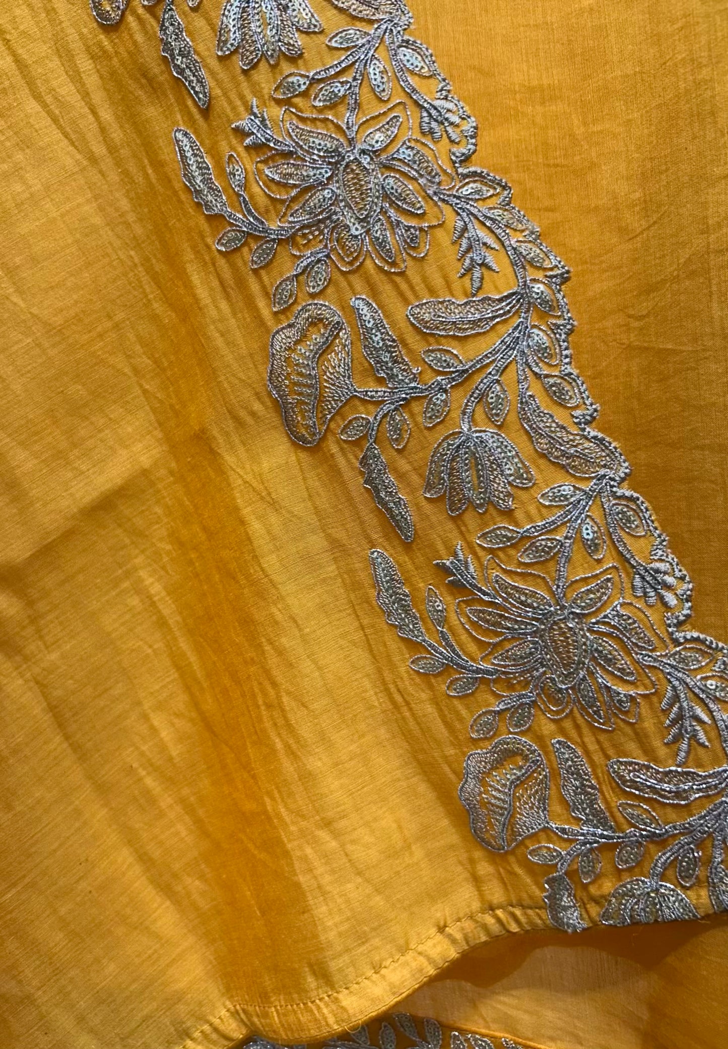 Rajvanya Chanderi Zari Suit (Mustard)
