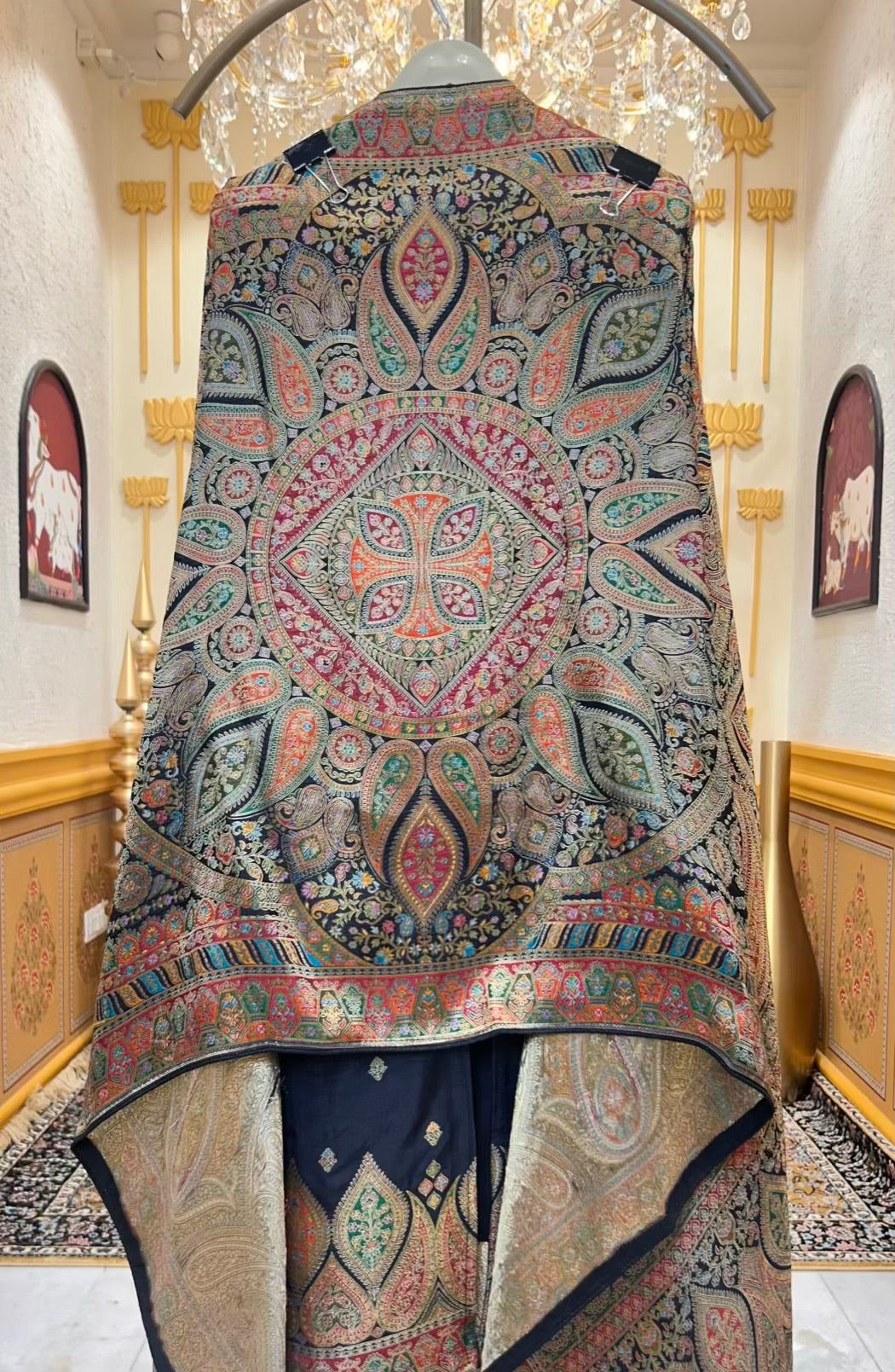 Mahzaira Banarasi Suit (Black)