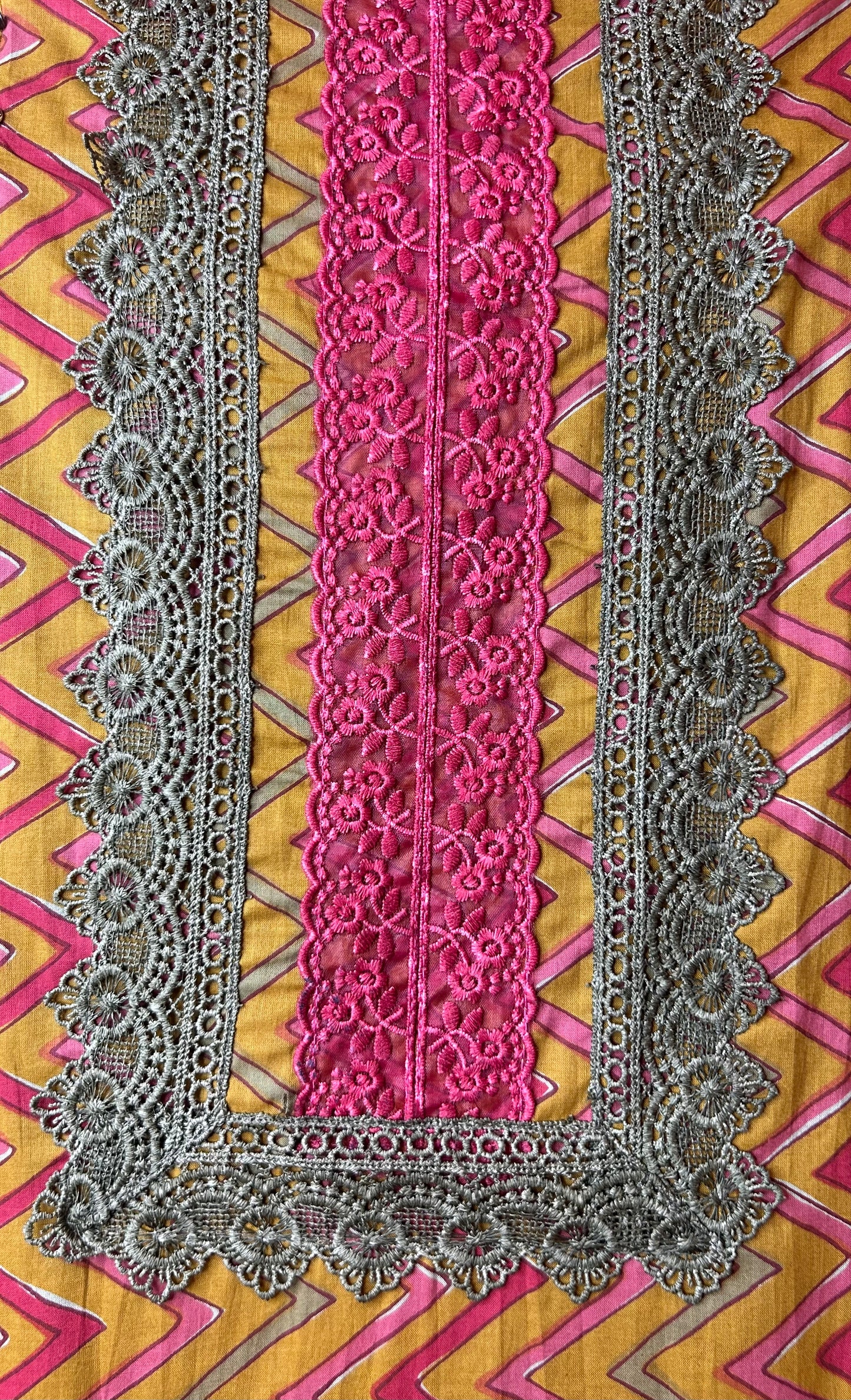 Pehra Cotton Suit (Mustard)