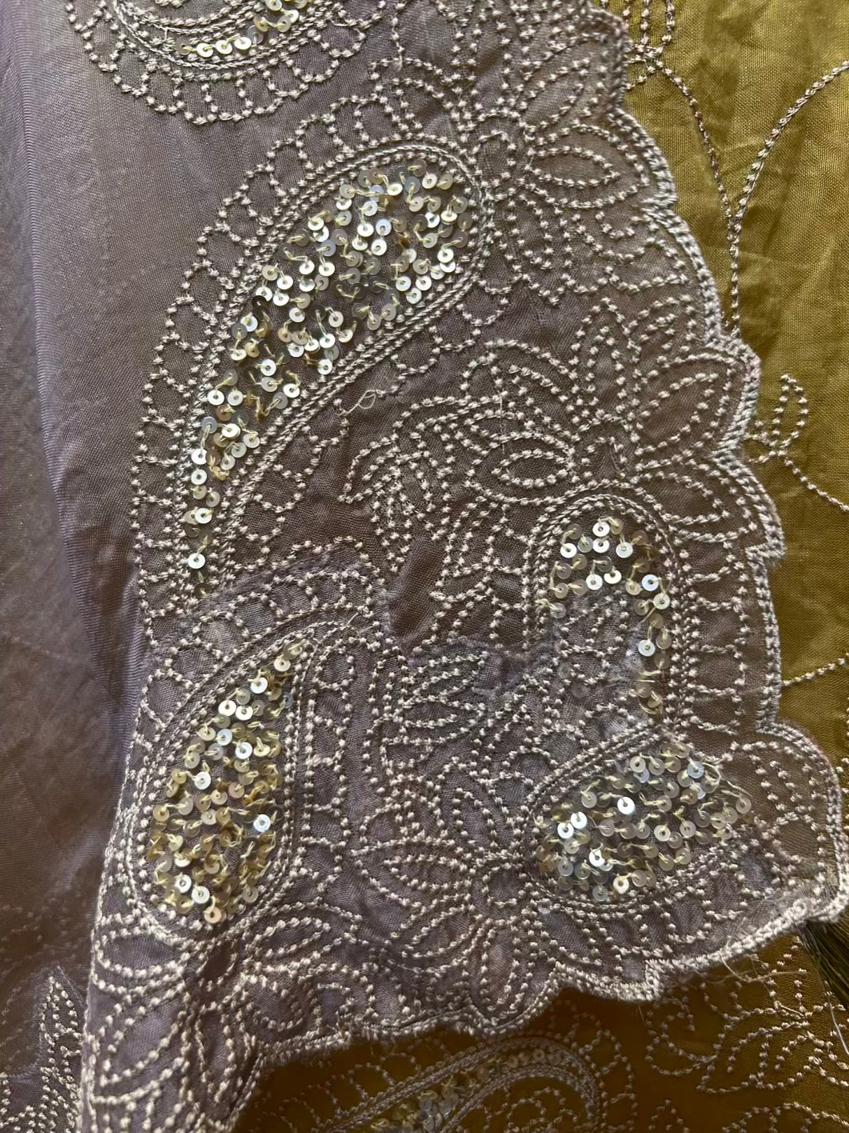 Nayab Organza Suit (Yellow)