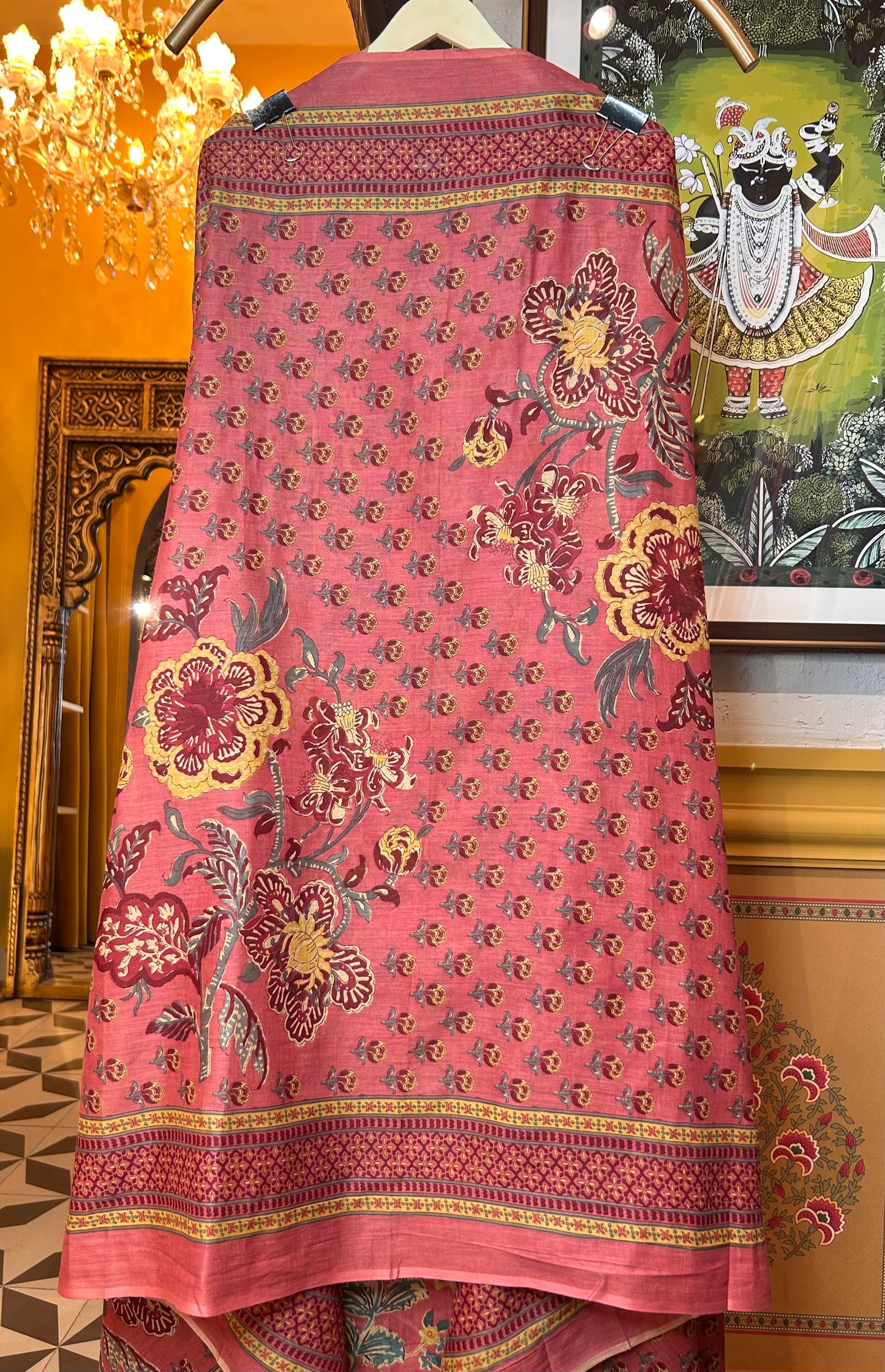 Rimjhim Cotton Suit (Pink)