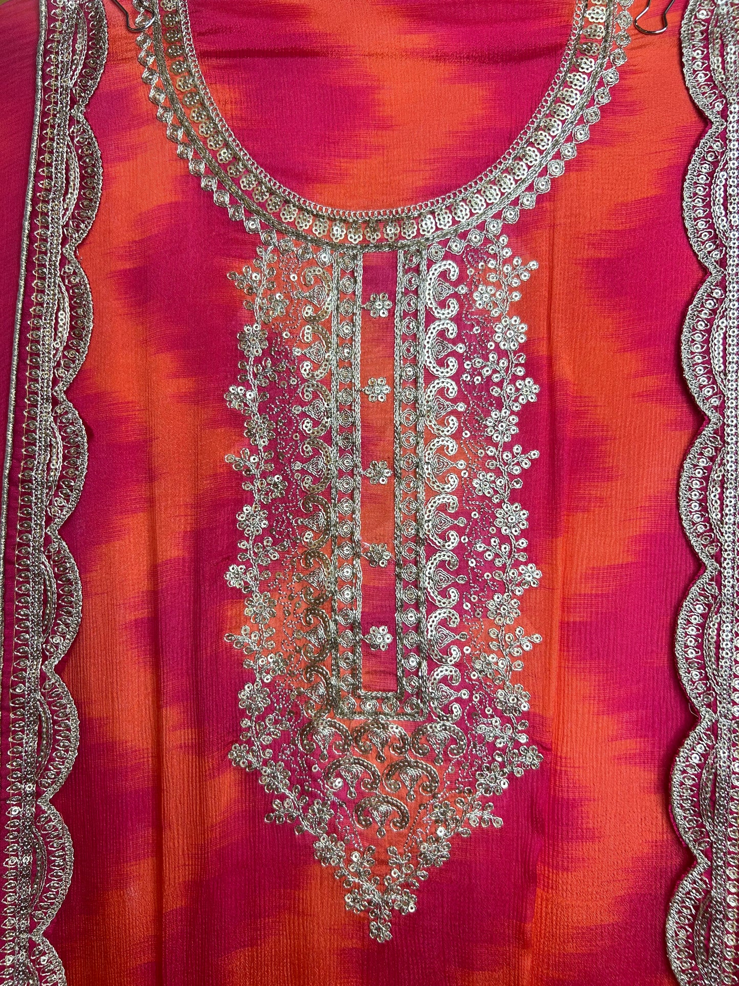 Ruhaniyaa Chinon Suit (Orange)
