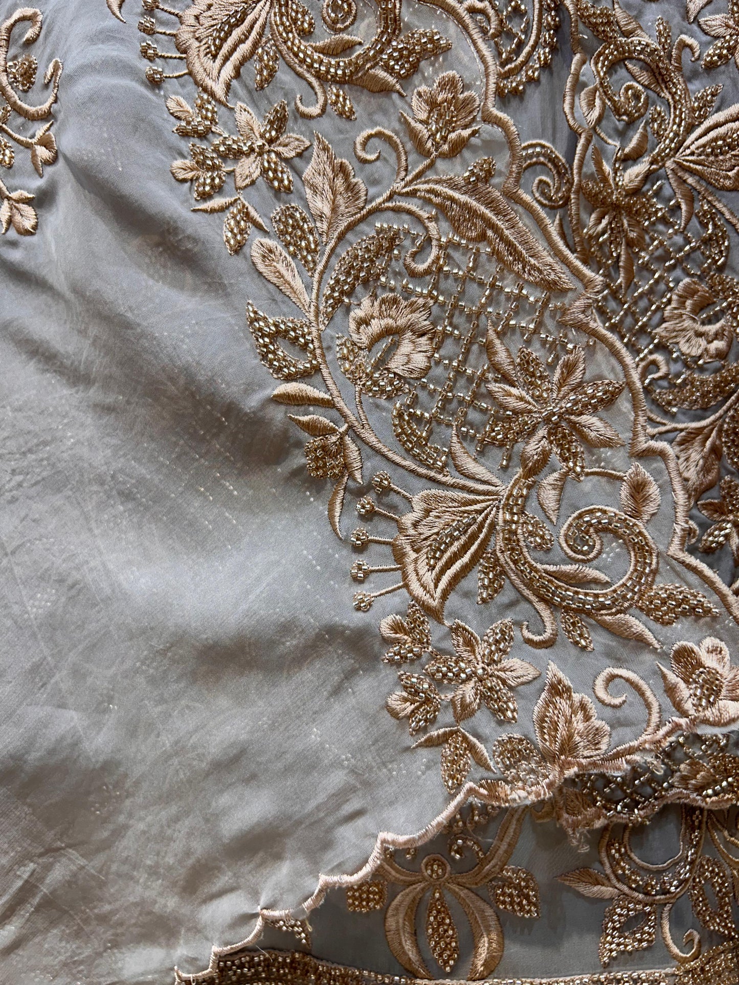 Mehzaar Handcrafted Organza Suit