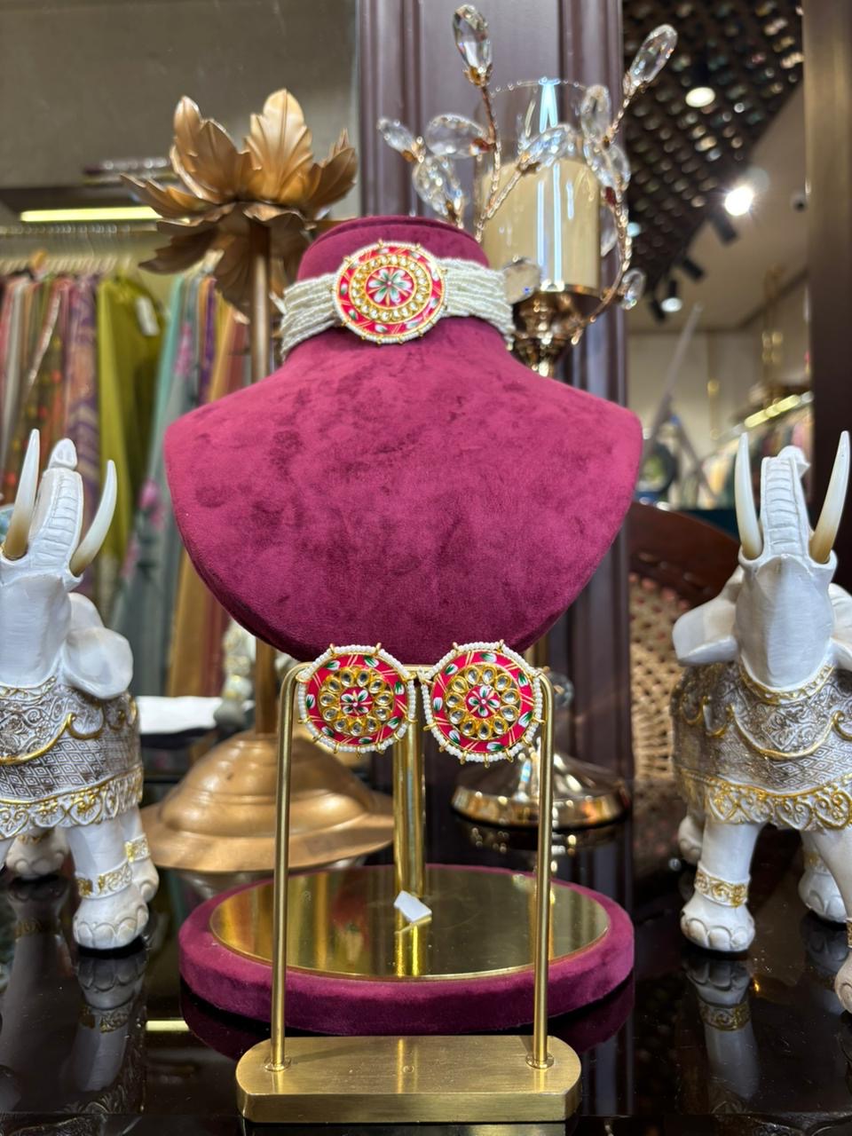 Rivaaz Choker Set (Red)