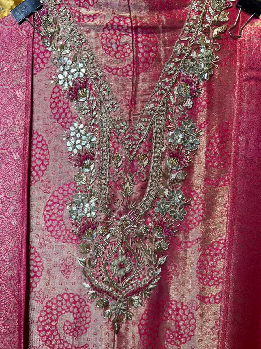 Ibtidaa Banarasi Suit (Magenta)