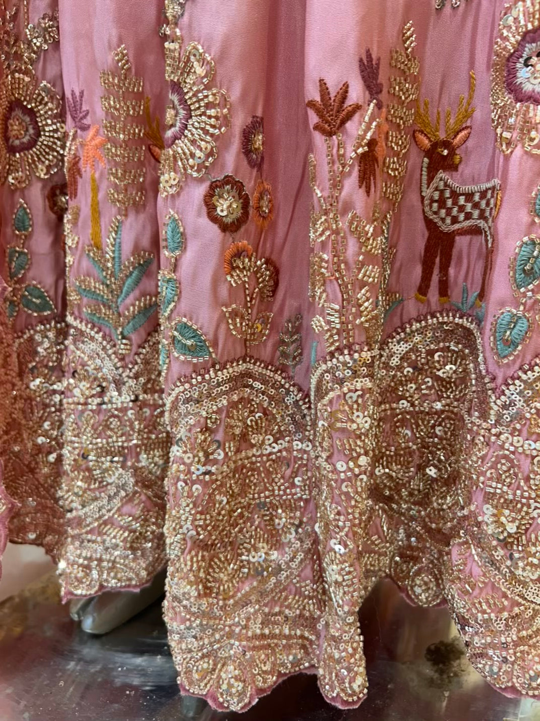 Meher Noor Sharara Set (Pink)