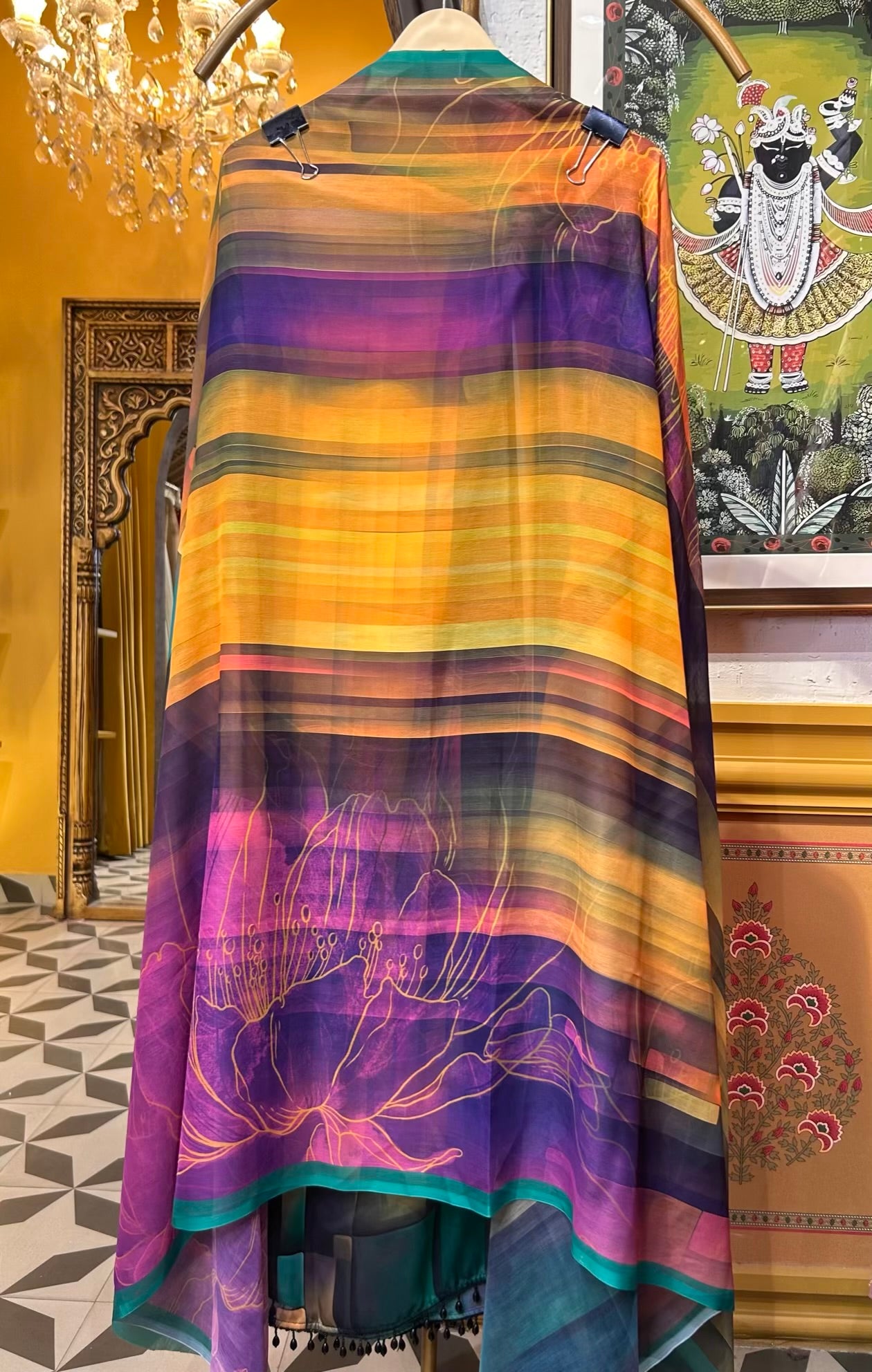 Nayira Crepe Suit (Pink)