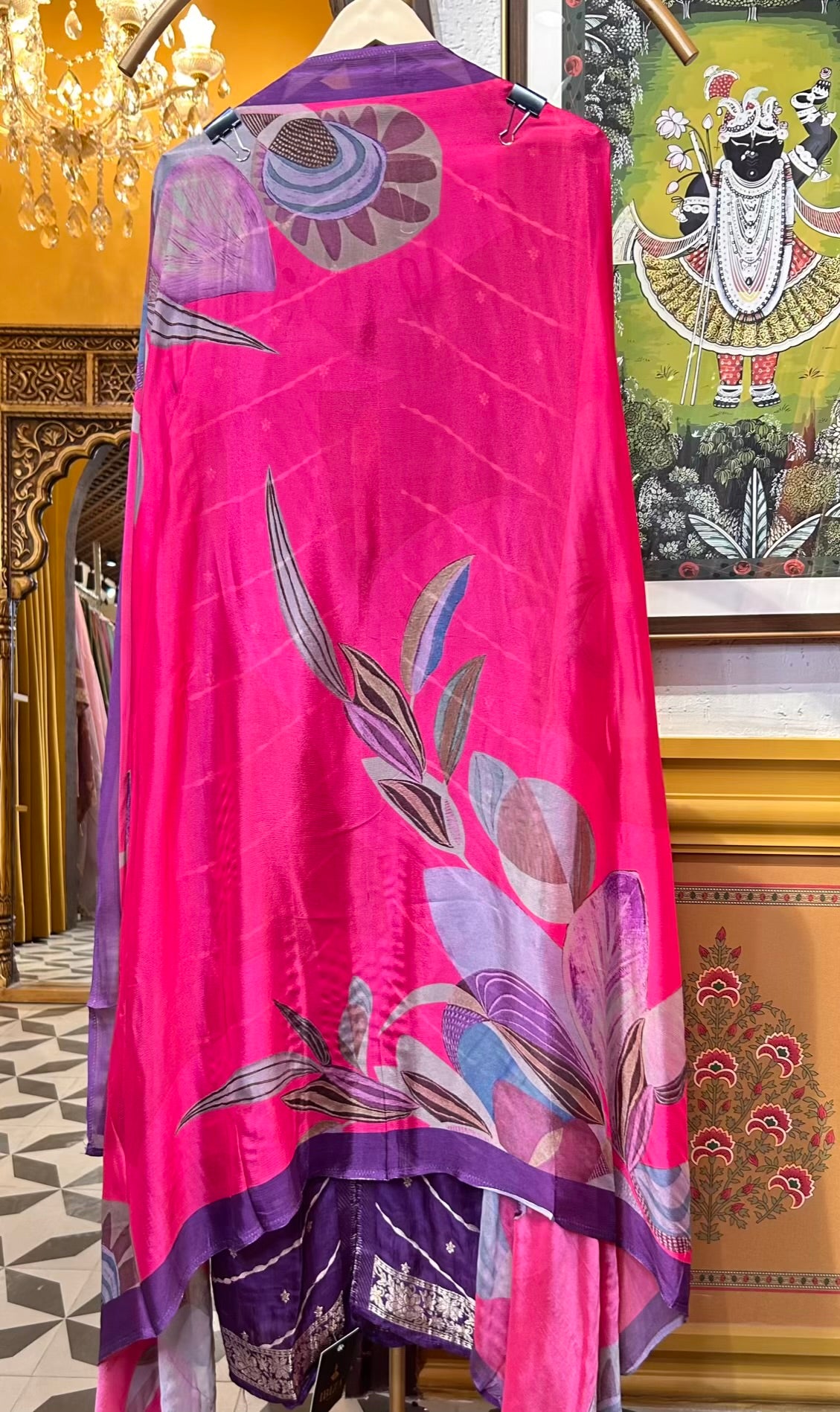 Ruzina Silk Suit (Purple)