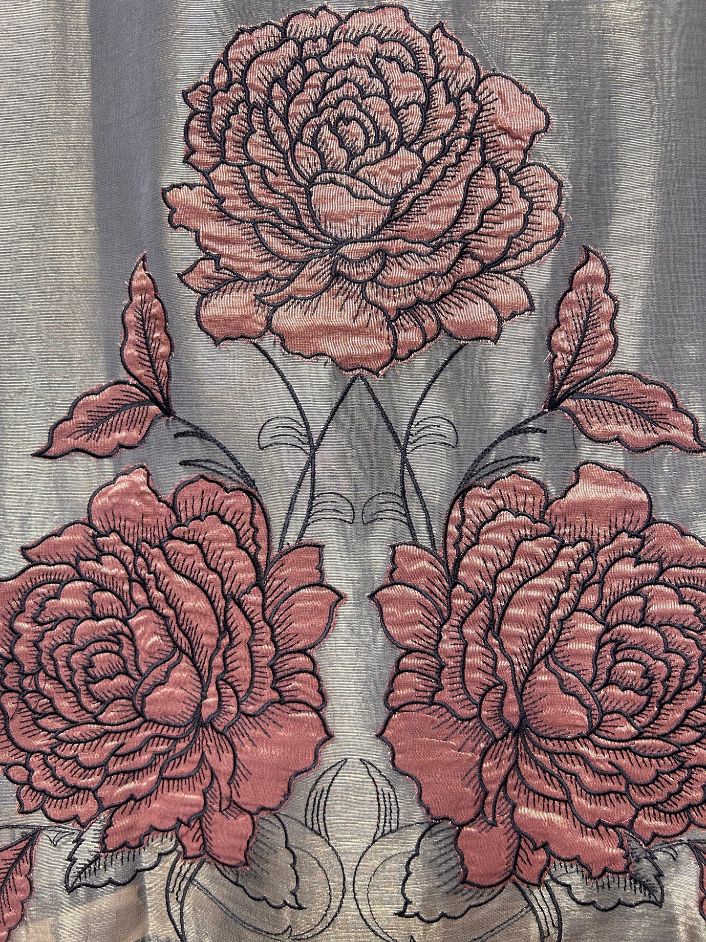 Khwab Organza Suit (Grey)