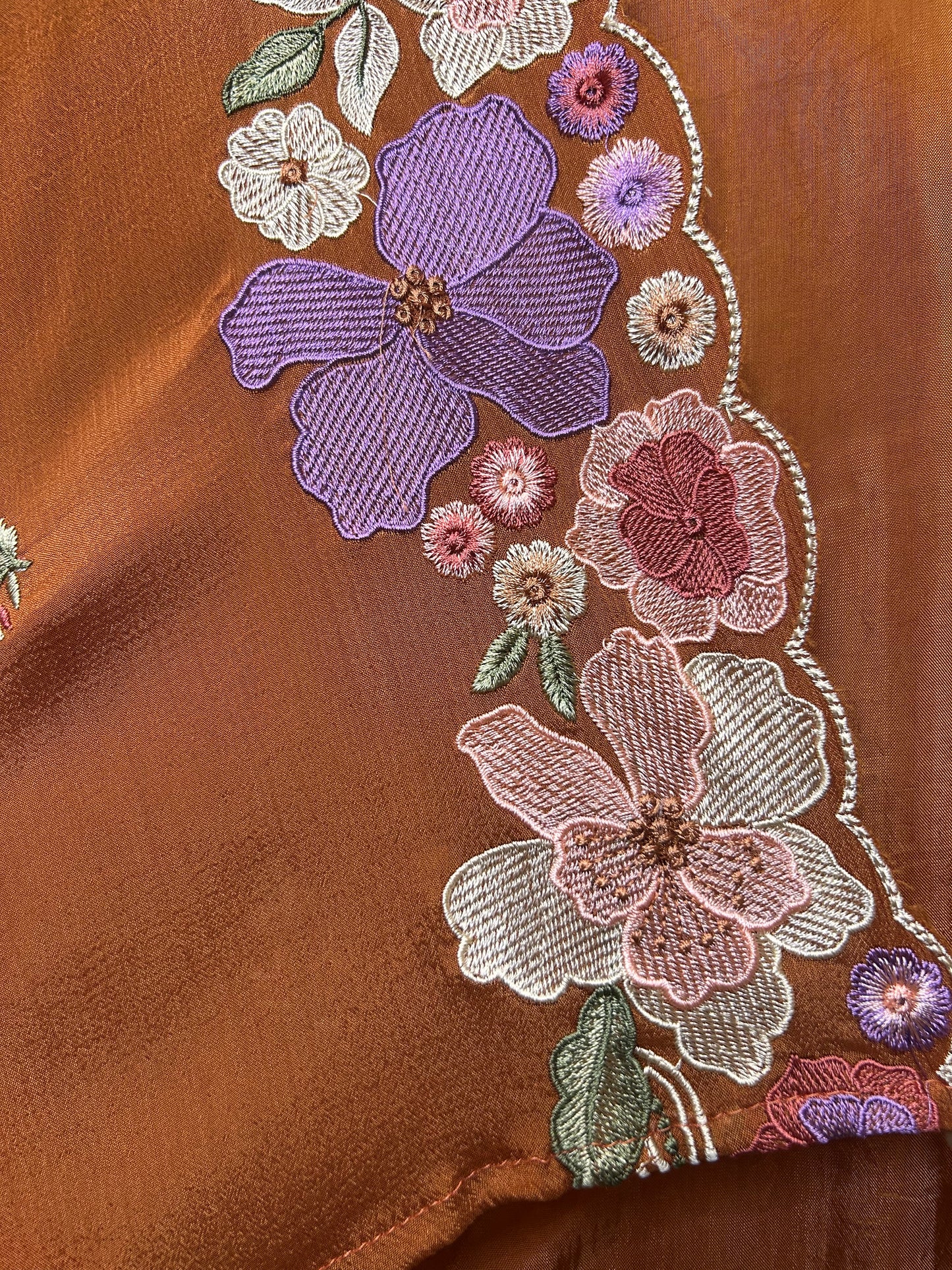 Resham Rang Suit (Rust)