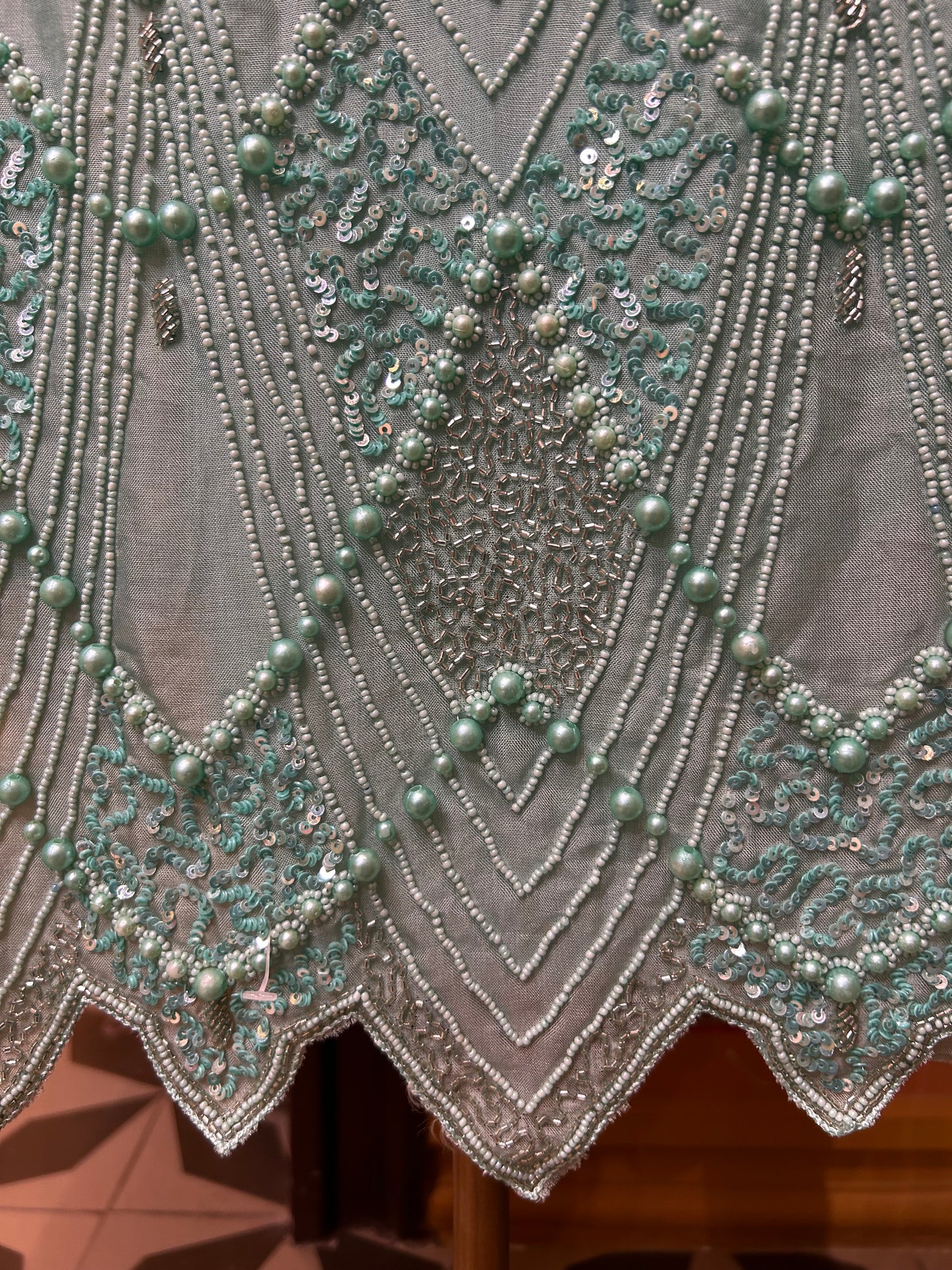 Mehrnaaz Organza Suit (Green)