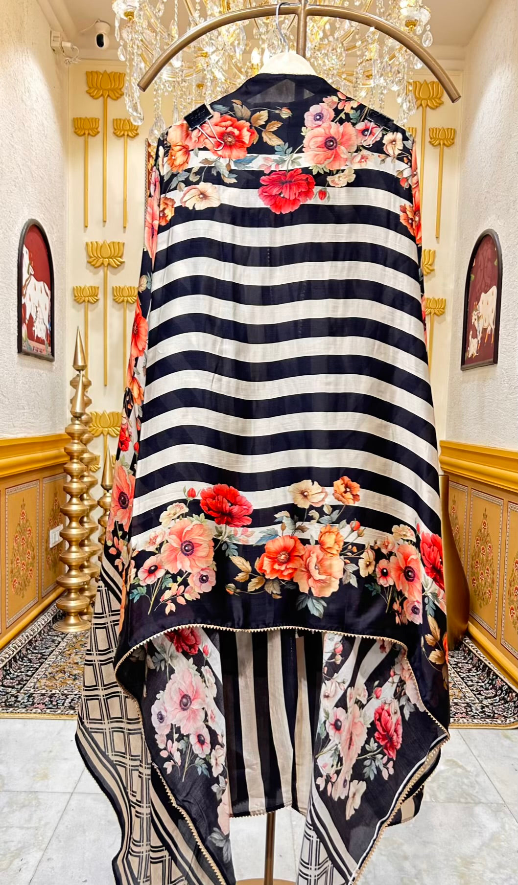 Mehruza Satin Noor Suit (Black)