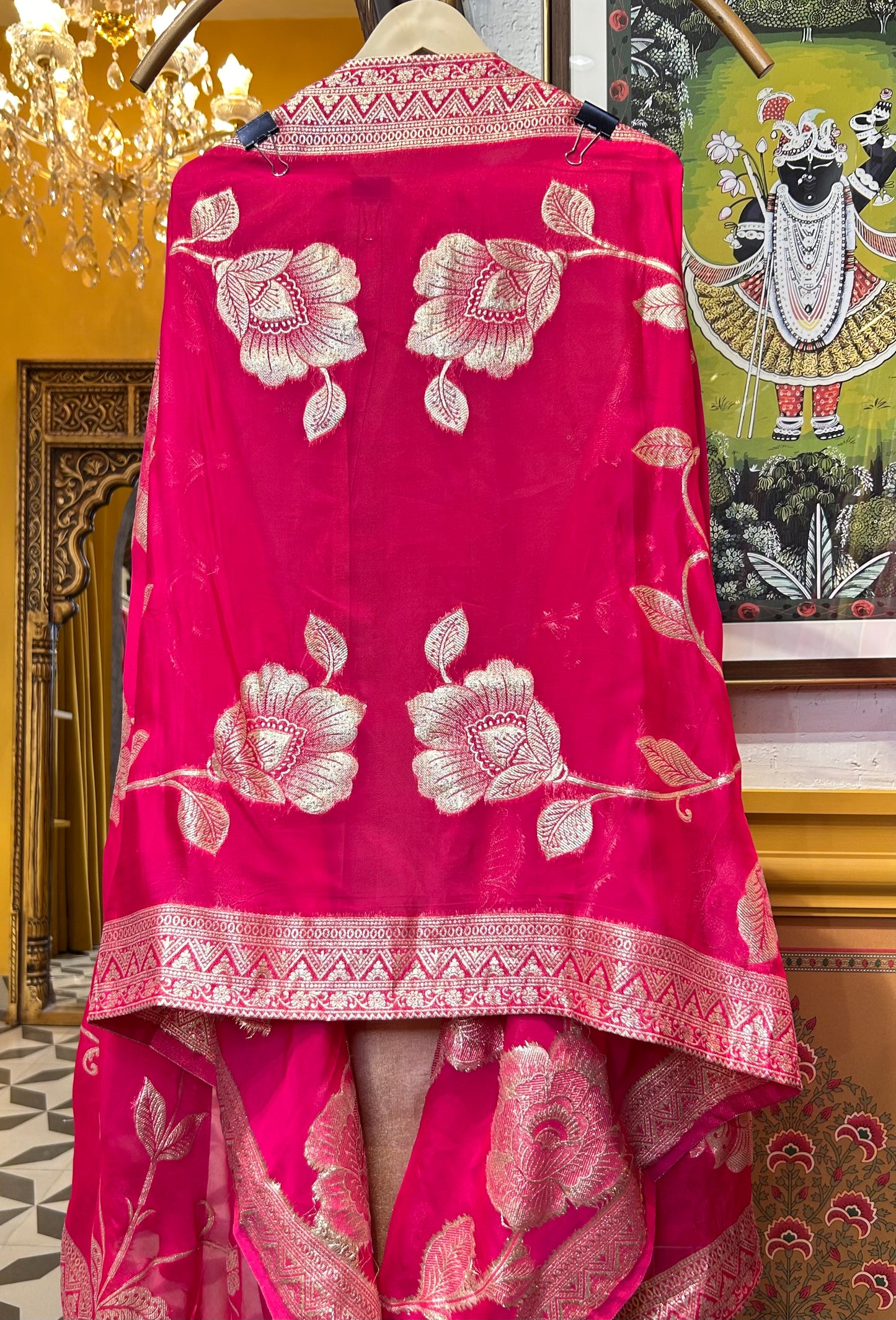 Saanviya Organza Suit (Peach)