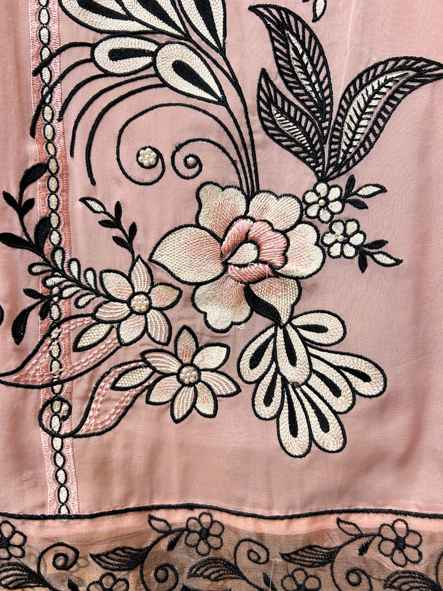 Viraahi Organza Suit (Pink)