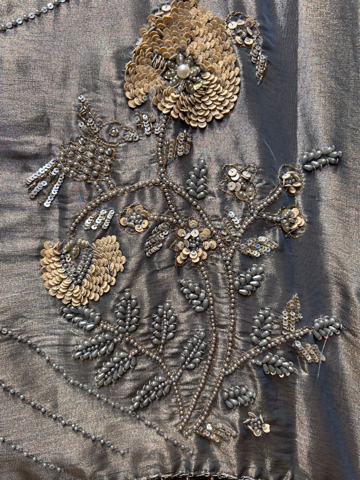 Noorzaan Organza Suit (Lavender)
