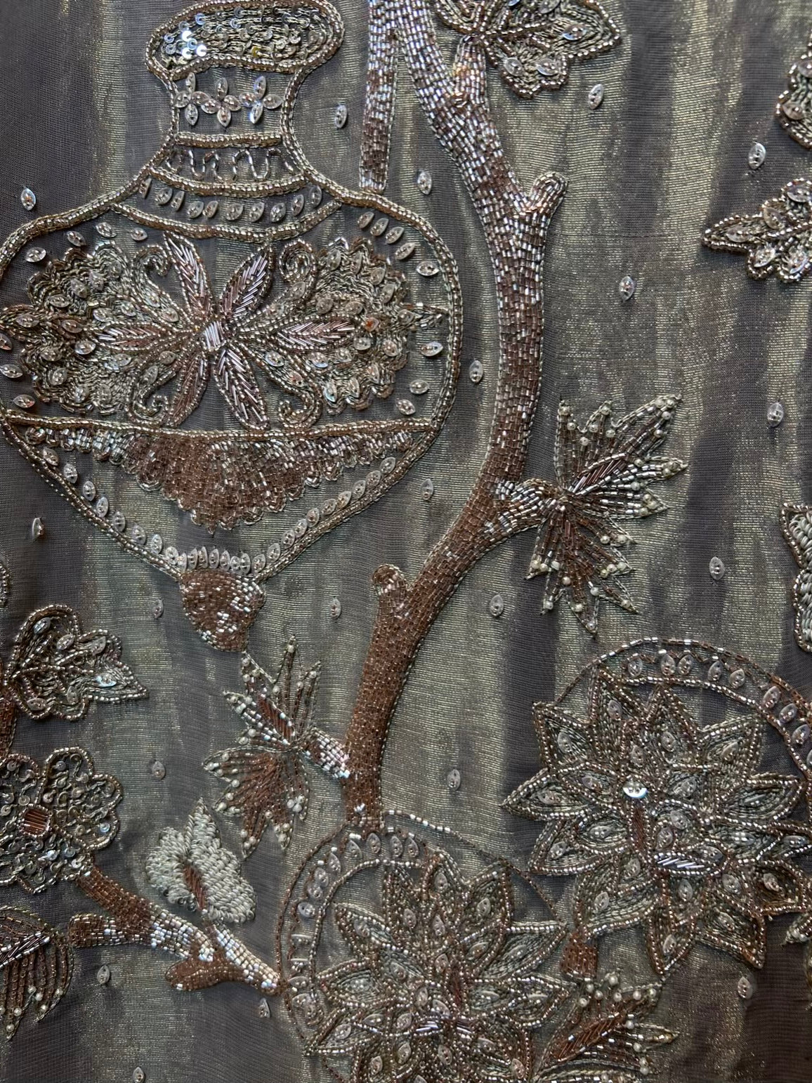 Lumina Organza Suit (Beige)