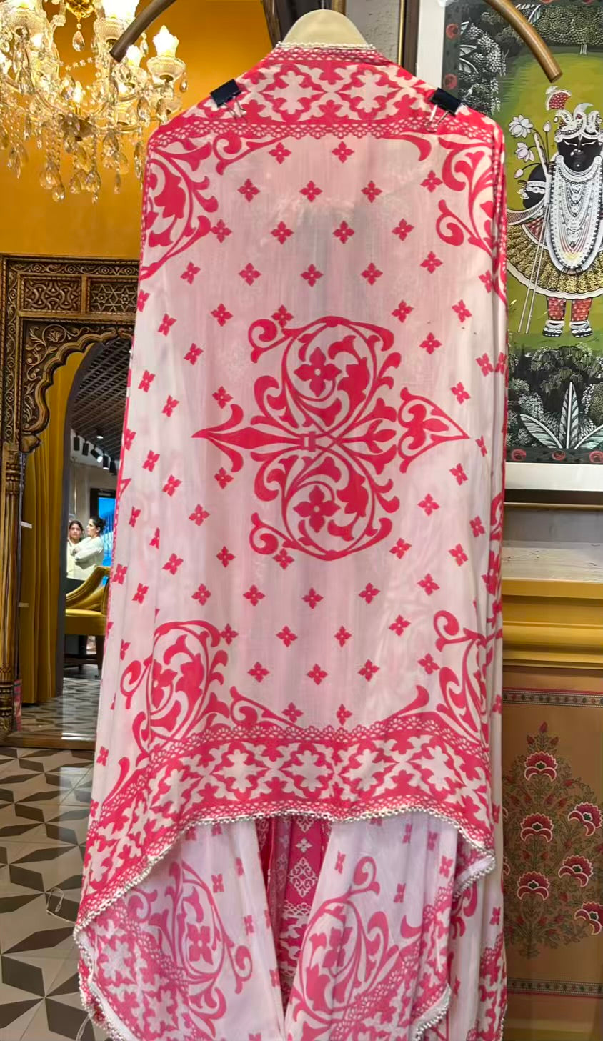Mehrunisa Muslin Suit (Pink)