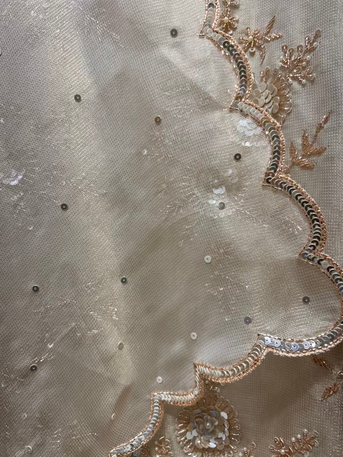 Zarisha Moti Chamak Suit (Ivory)