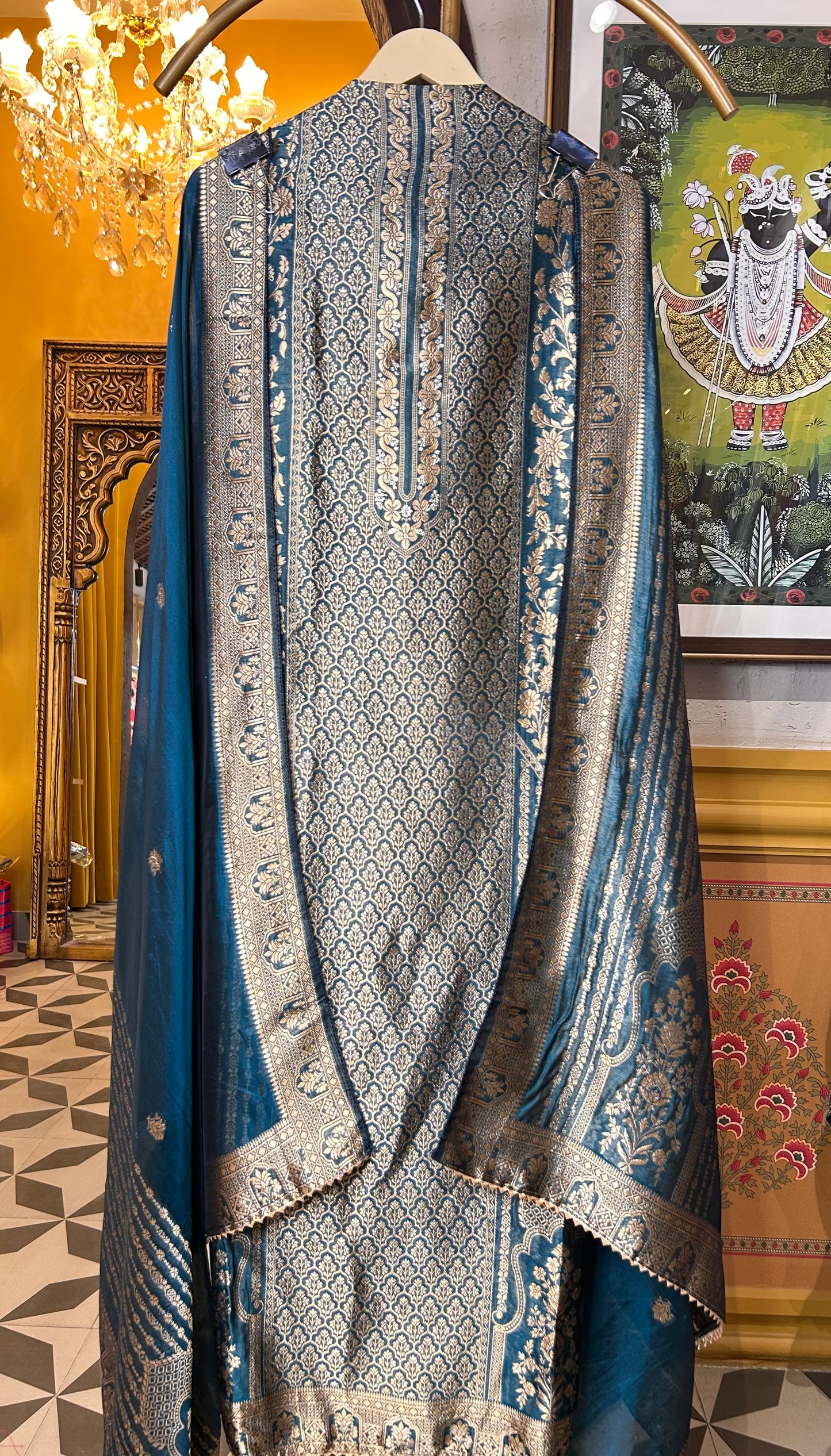 Noor-e-Meena (Peacock Blue)