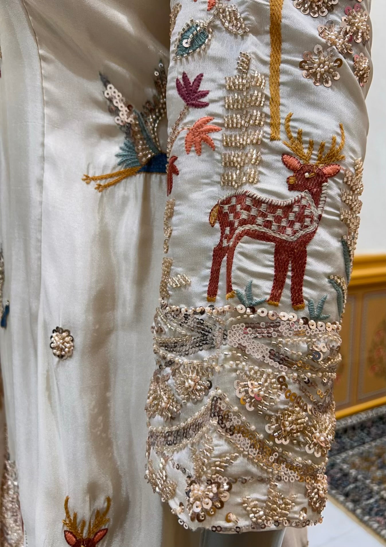 Meher Noor Sharara Set (Ivory)