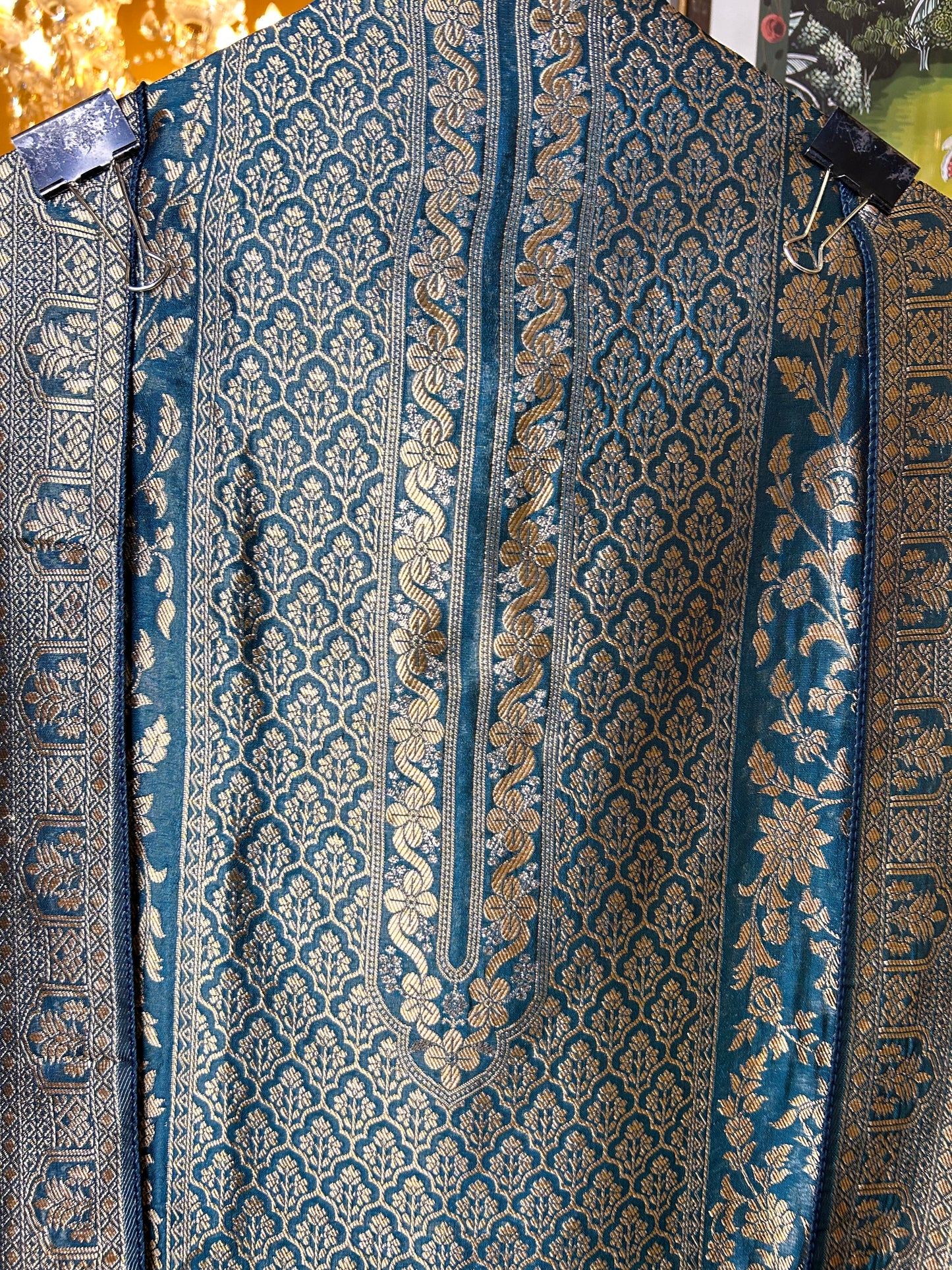 Noor-e-Meena (Peacock Blue)