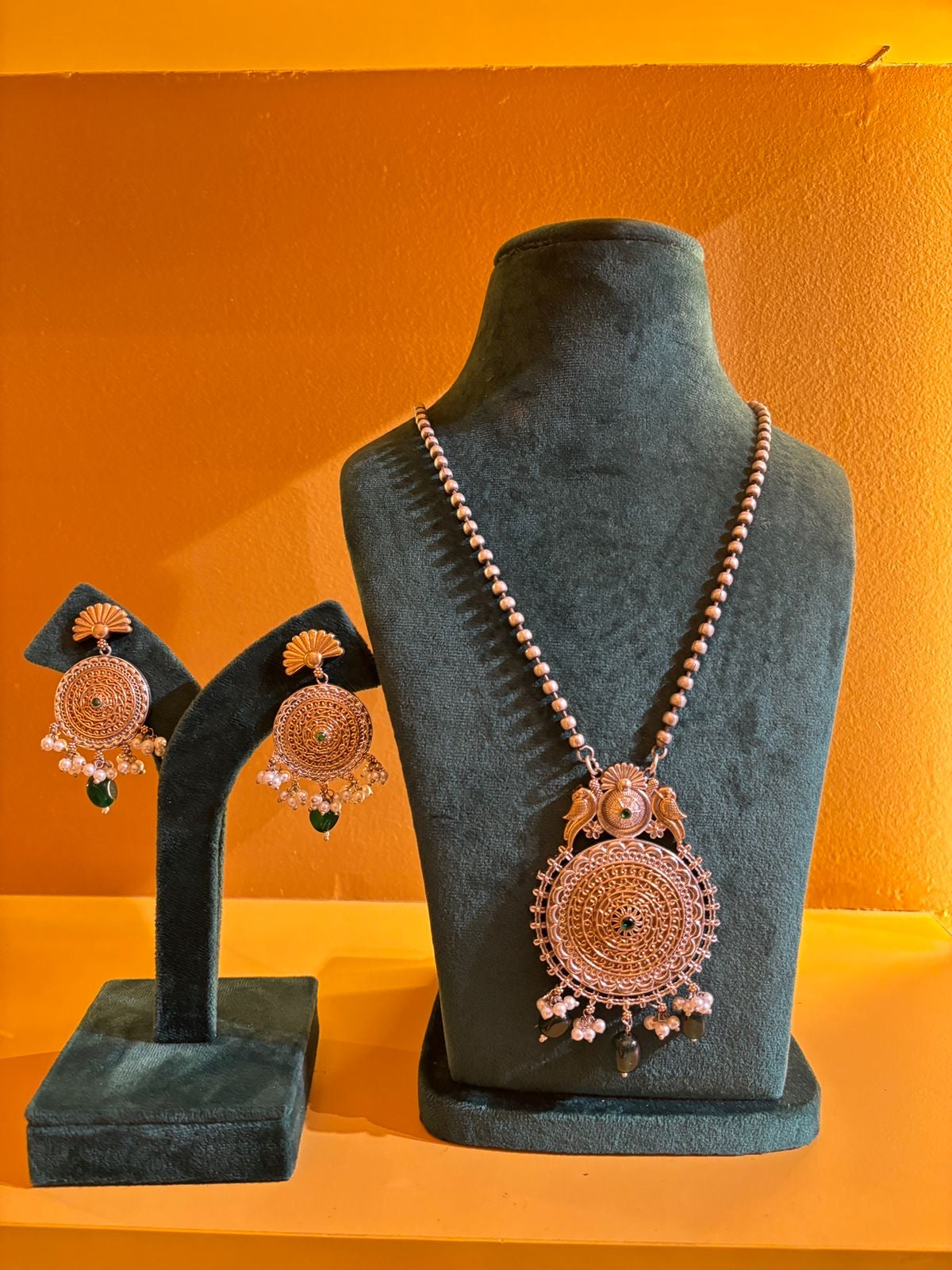 Rosé Mandala Haar Set (Green)