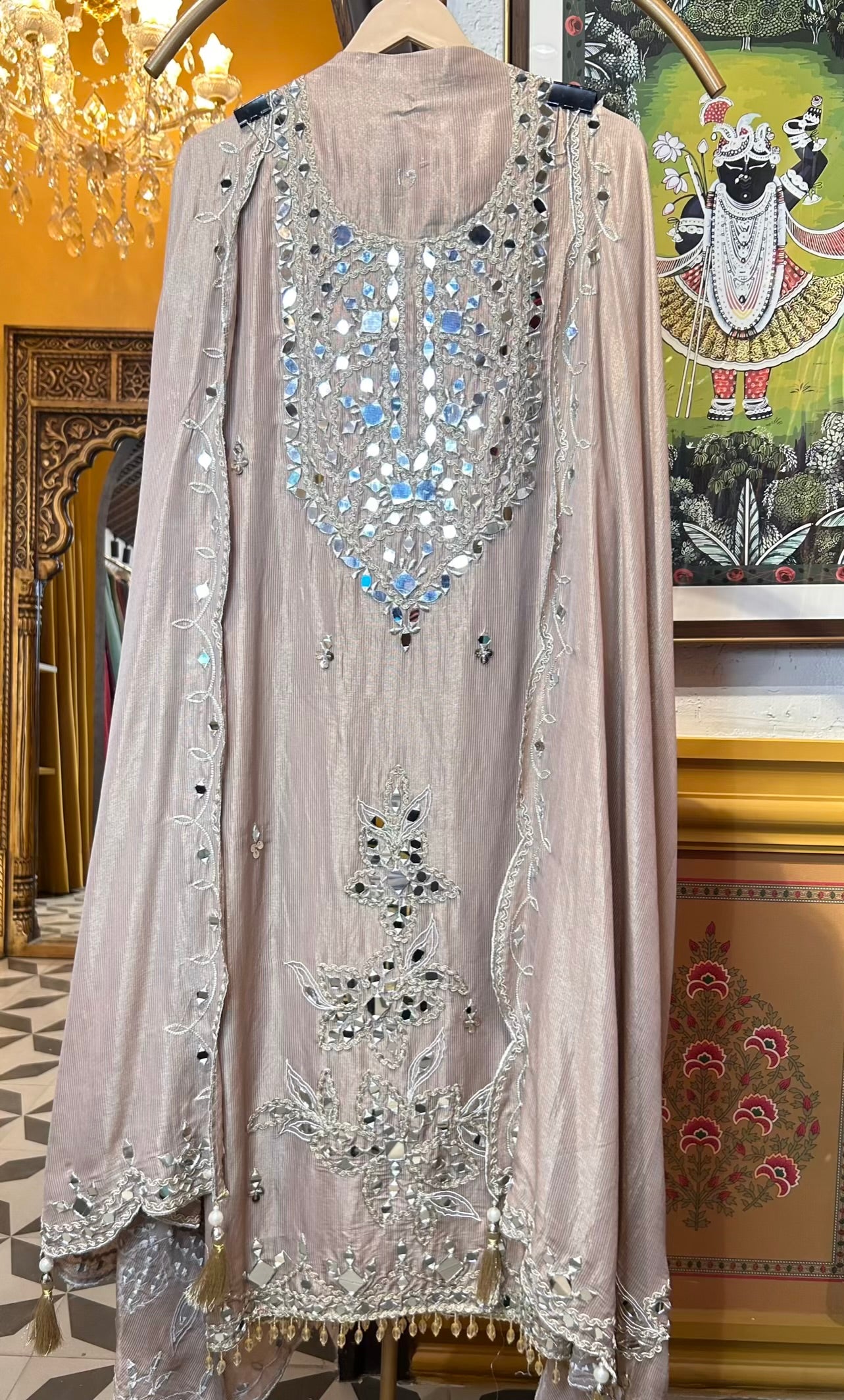 Arzheen Organza Suit (Peach)