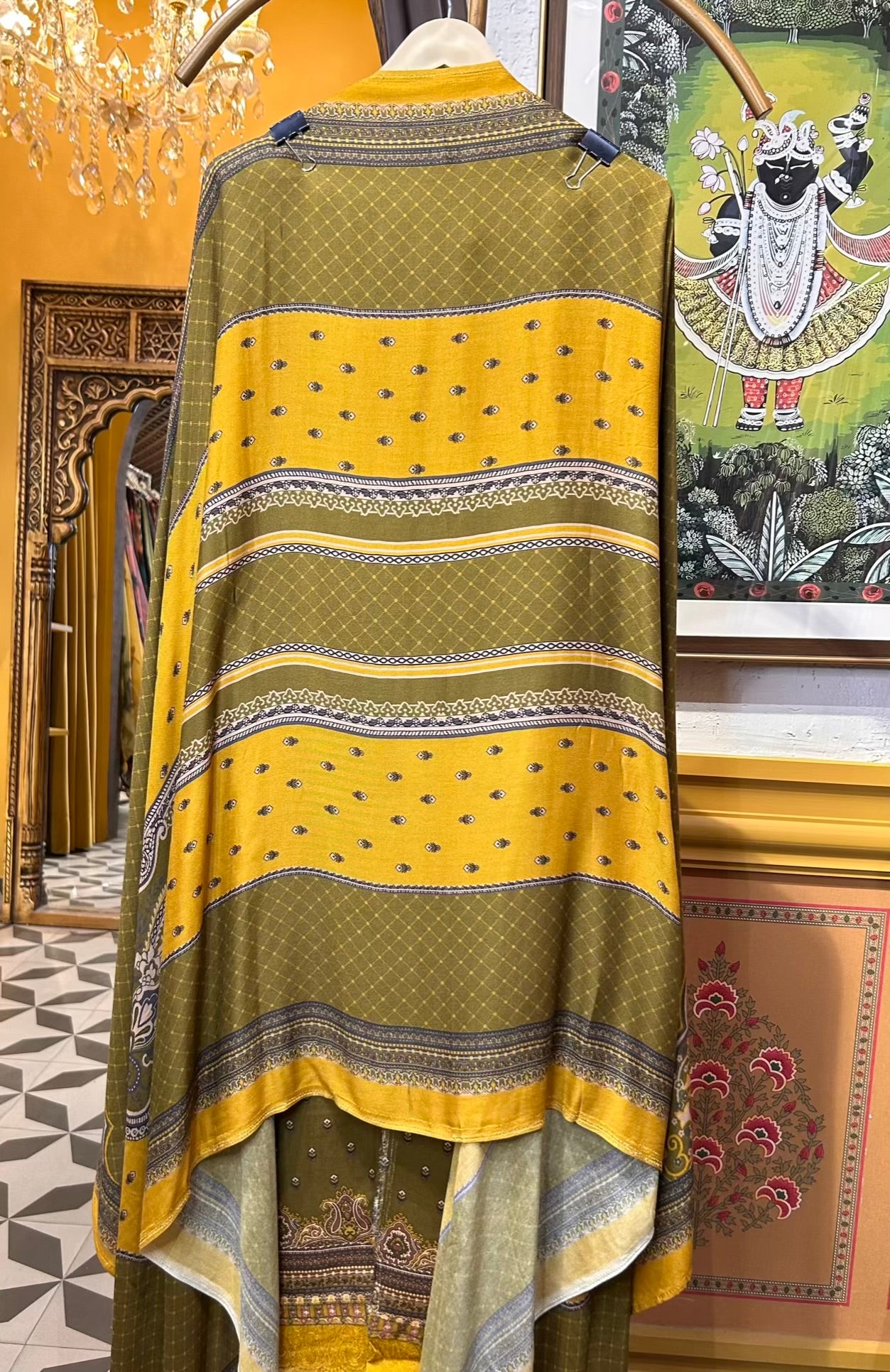 Rimzara Kashmiri Suit (Mustard)