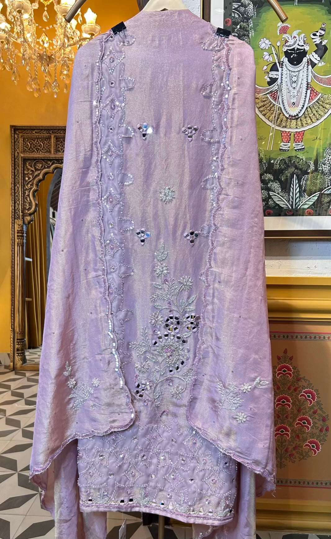 Zarqina Organza Suit (Lavender)