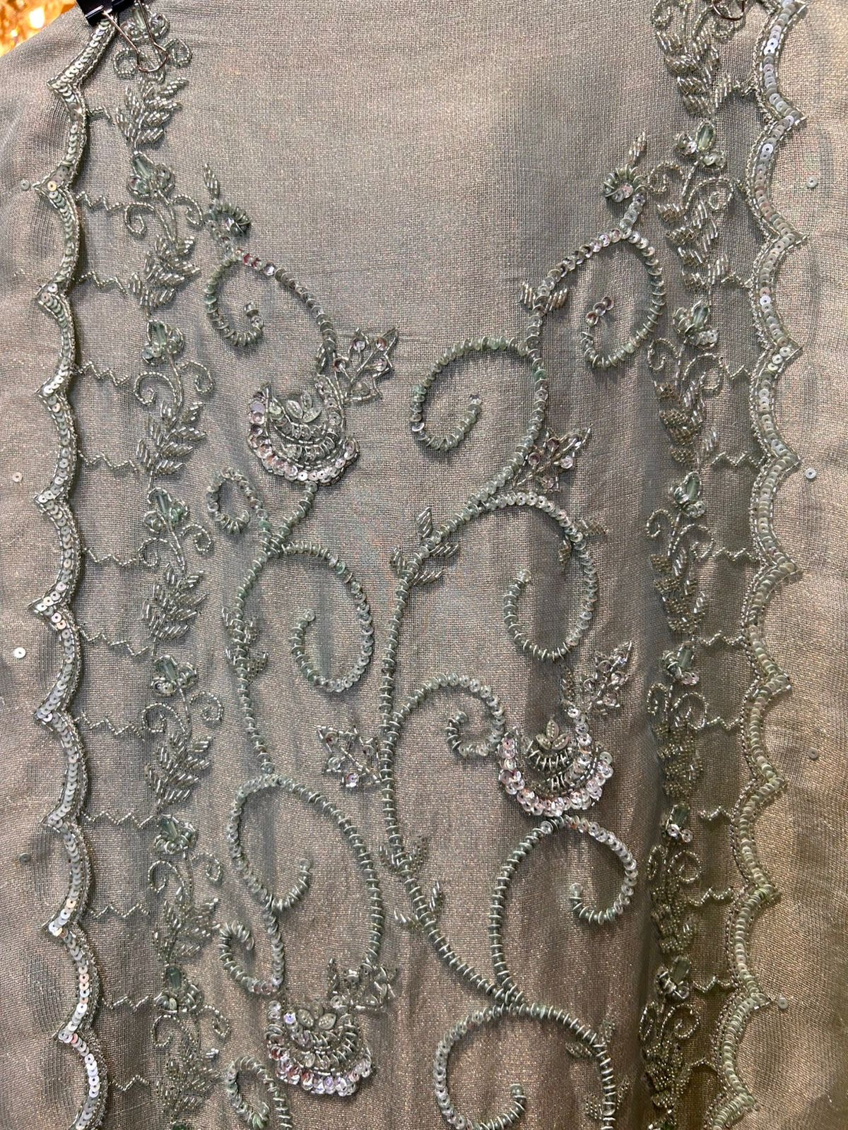 Fariyara Organza Suit (Powder Blue)