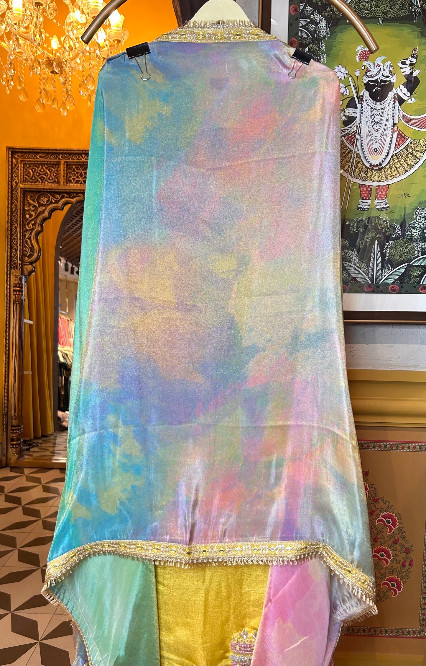 Miraaz Organza Suit (Yellow)