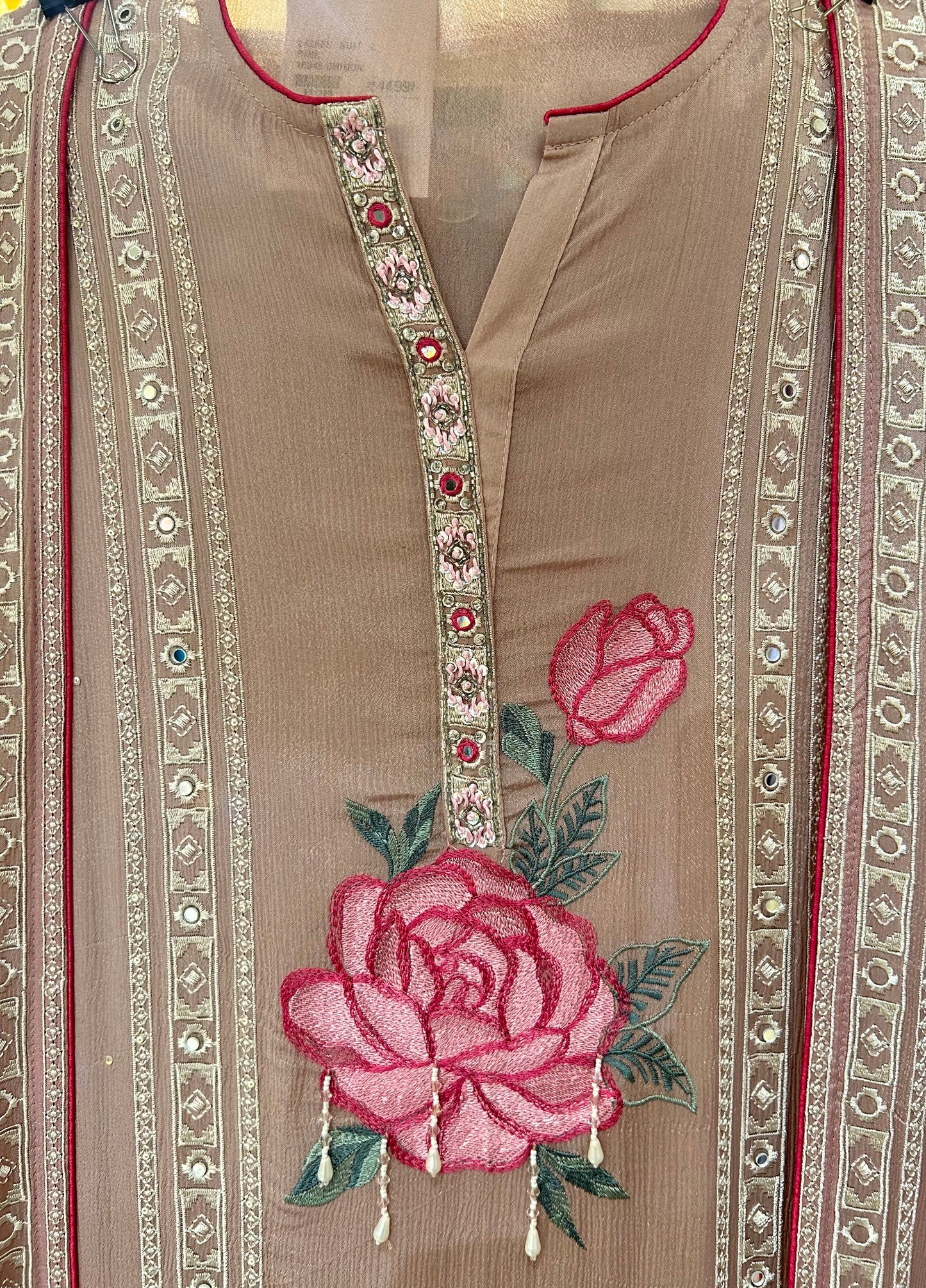Zivara Chinon Suit (Pink)