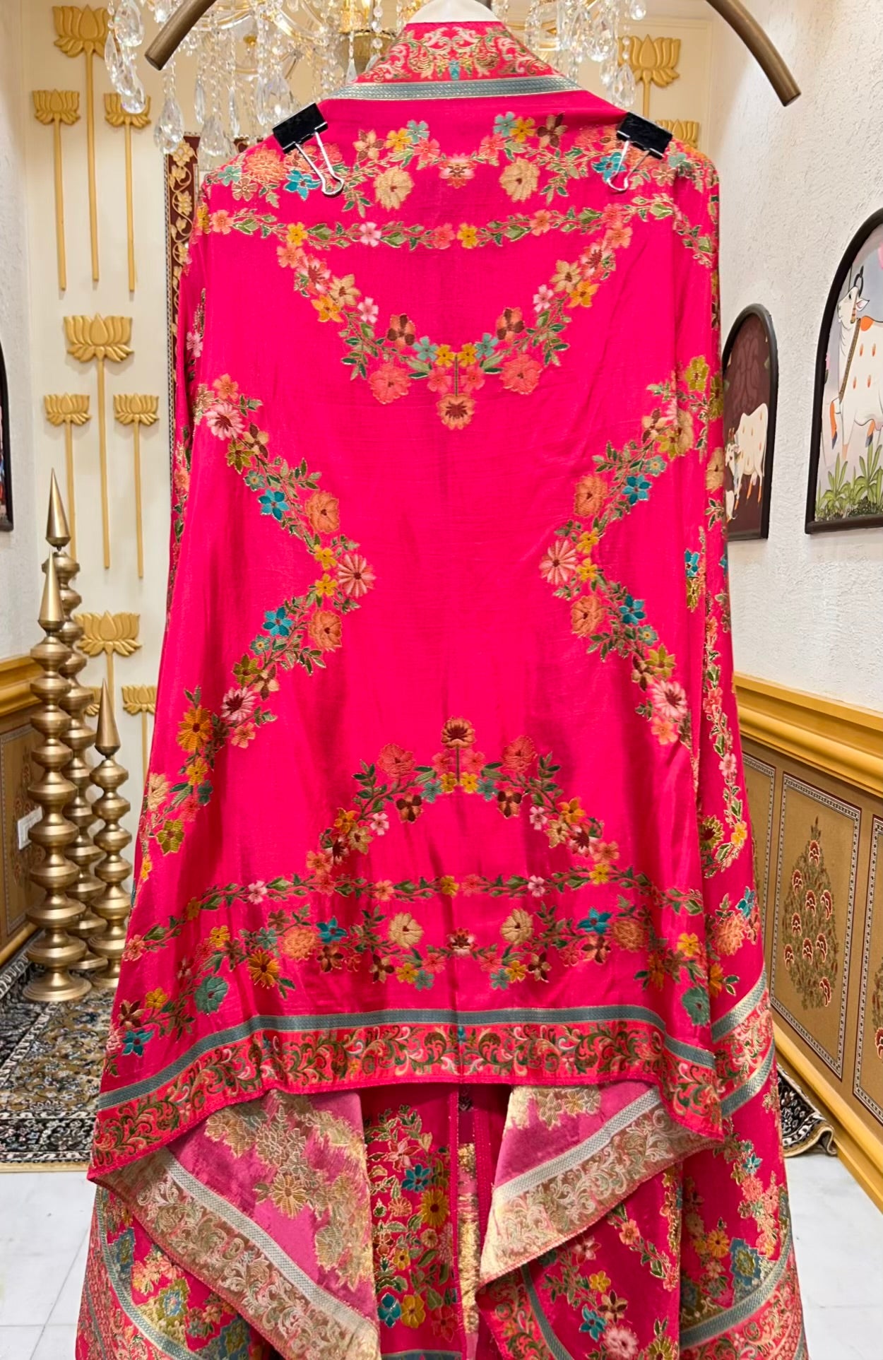 Sahira Katan Banarasi Suit (Magenta)
