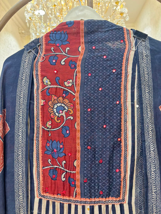 Aafreen Printed Chanderi Suit