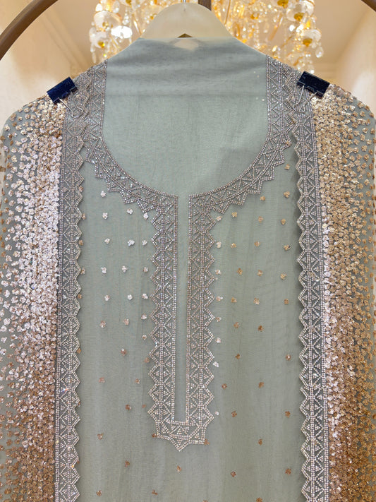 Zarmina Crystal Net Suit
