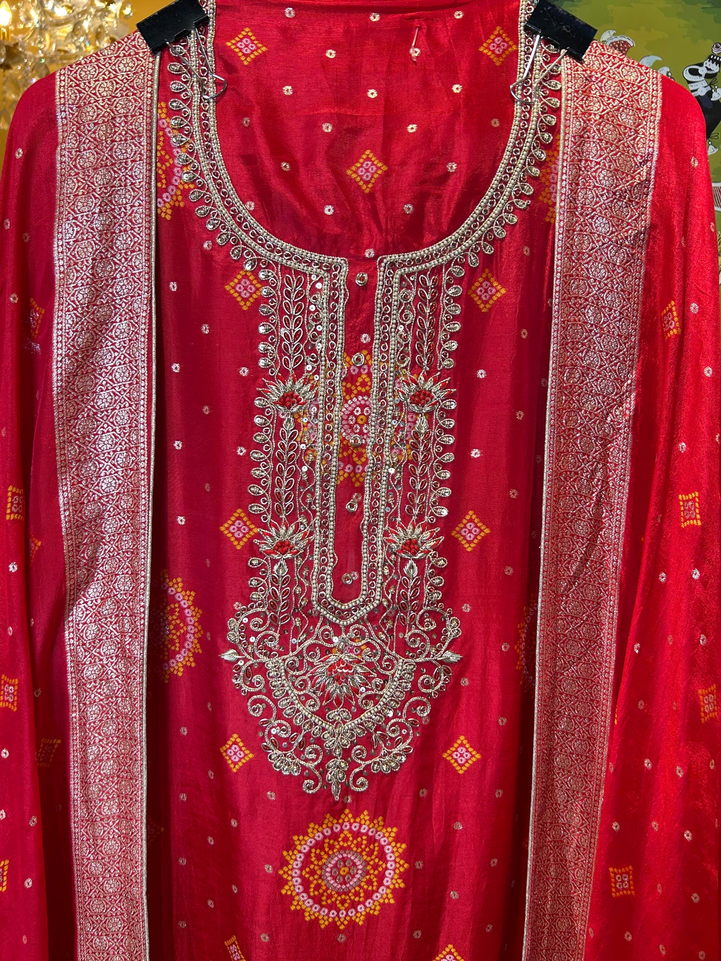 Bandhej-e-Noor (Red)