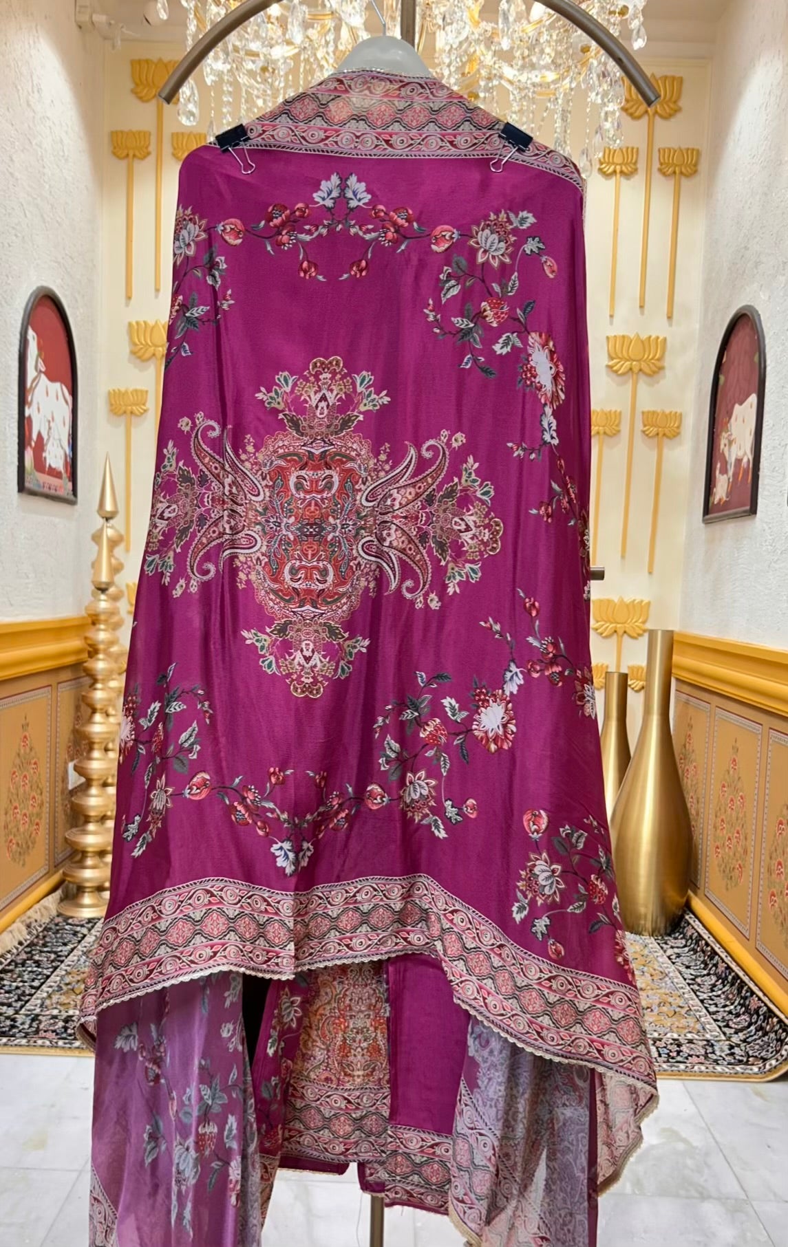 Aveliya Silk Chinnon Suit