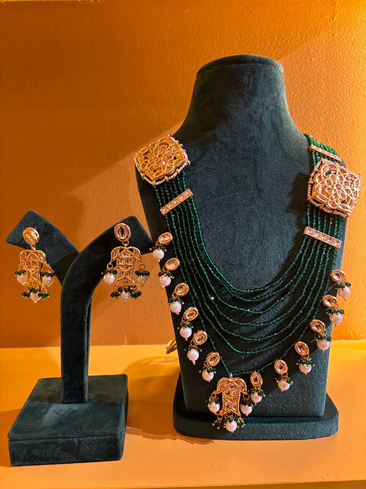 Zayra Gul-Jaal Haar Set (Green)