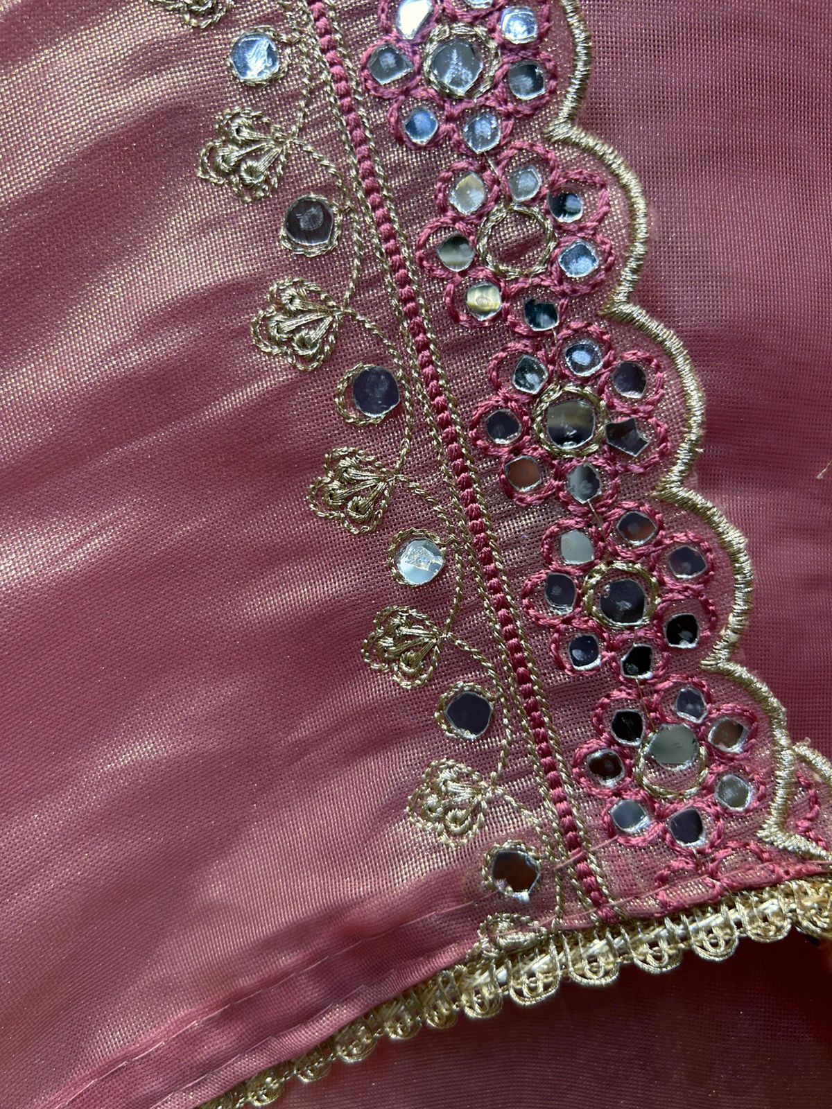 Rimaya Organza Suit (Pink)