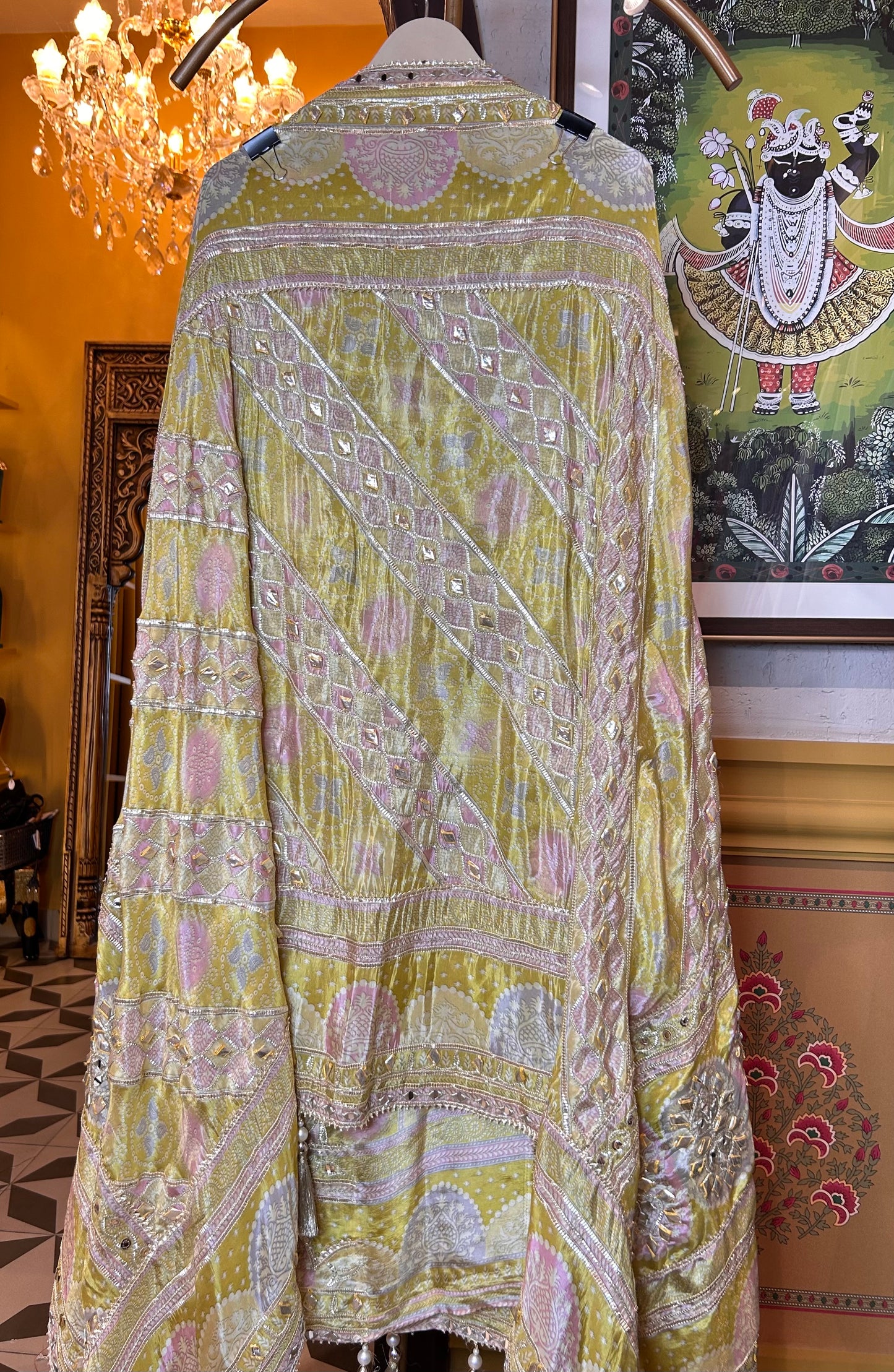 Raaya Tissue Organza Suit (Green)