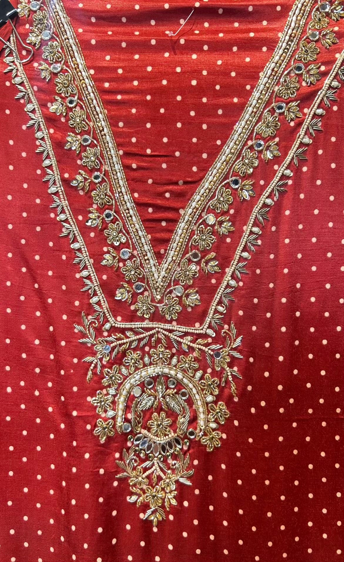 Zarmeena Satin Suit (Red)