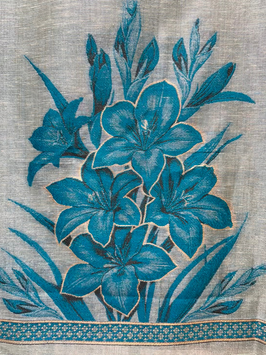Ishvani Linen Suit (Blue)
