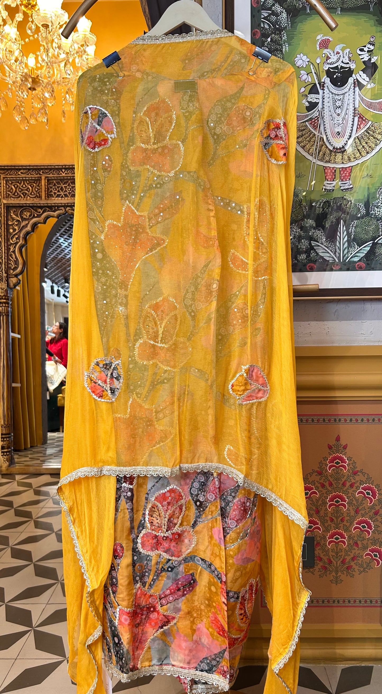 Iraah Organza Suit (Yellow)