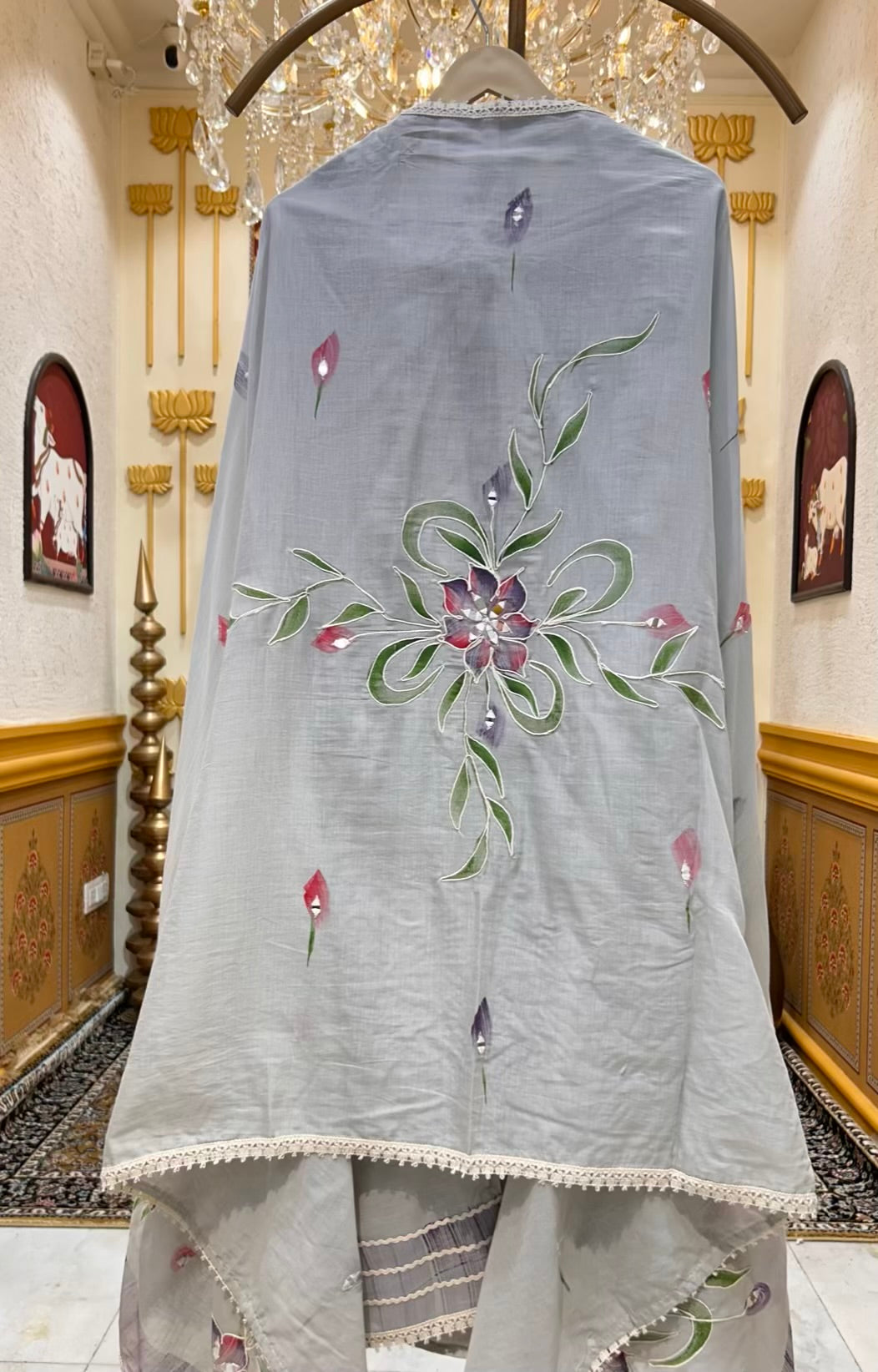 Falak Handpaint Sheesha Mul Suit