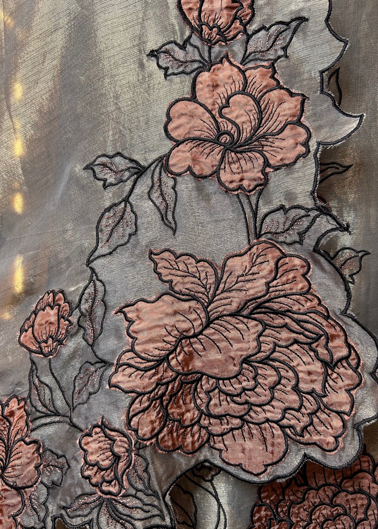 Tabeer Appliqué Set (Grey)