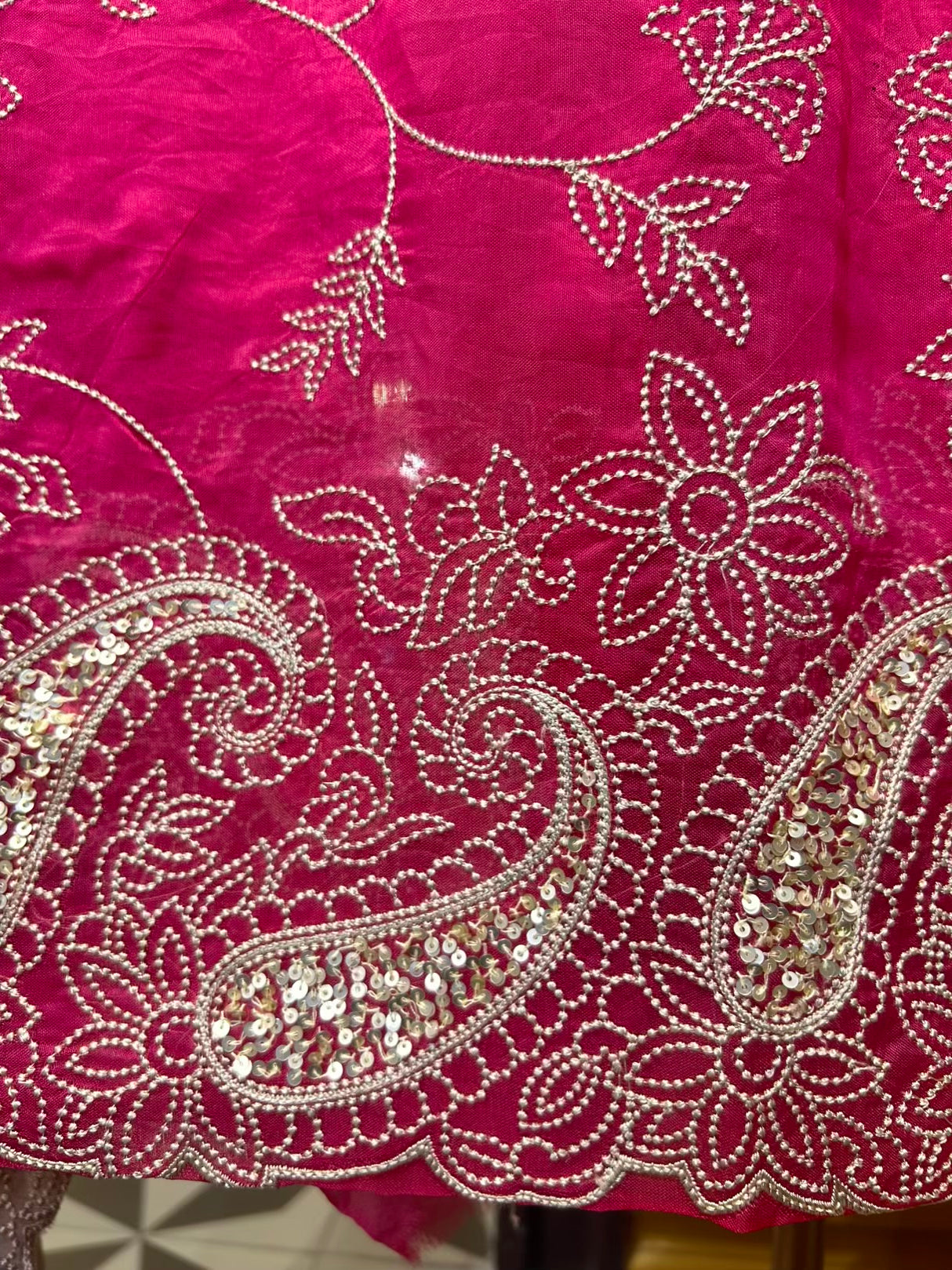 Nayab Organza Suit (Pink)