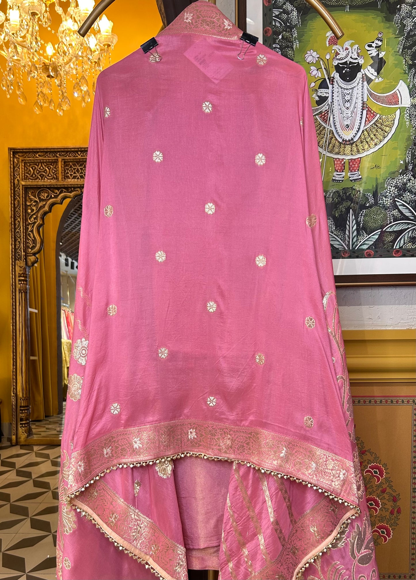 Noorban Organza Suit (Pink)